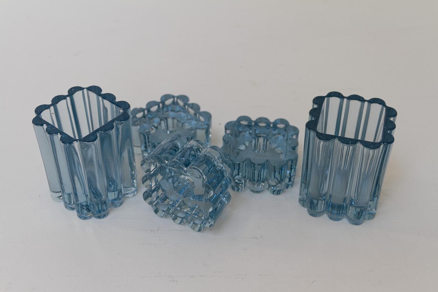 Danish Arcade Glass By Christel Holmgren Exner For Holmegaard, 1960s. Set Of 5. photo for sale