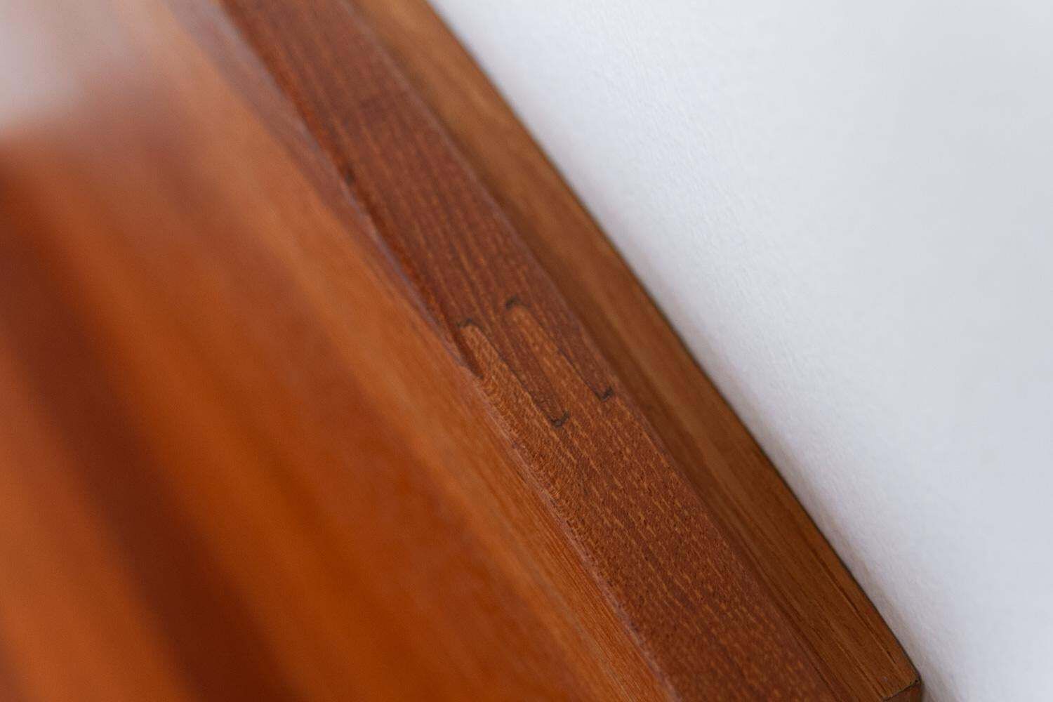 Furniture Danish Wall Mounted Bedside Tables In Solid Teak By Trip Trap, 1980s. Set Of 2. photo