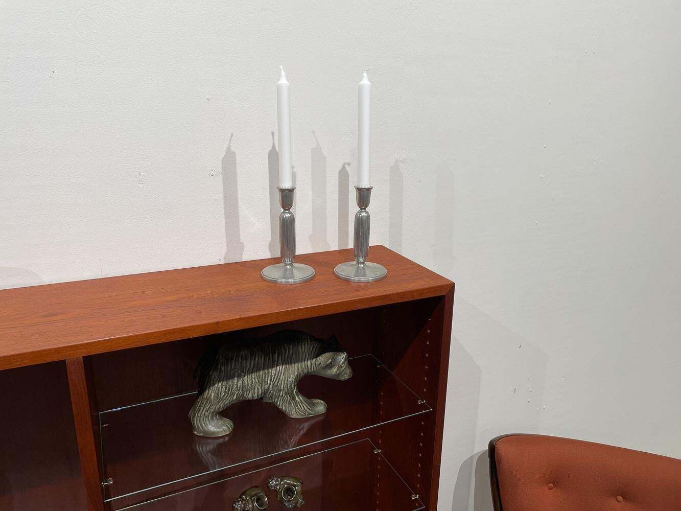 photo buy Art Deco Pewter Candle Holders By Just Andersen, 1930s. Set Of 2.