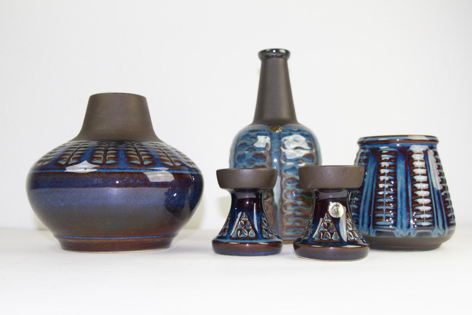 Danish Mid Century Modern Stoneware By Søholm 1960s, Set Of 5 photo Home Decor