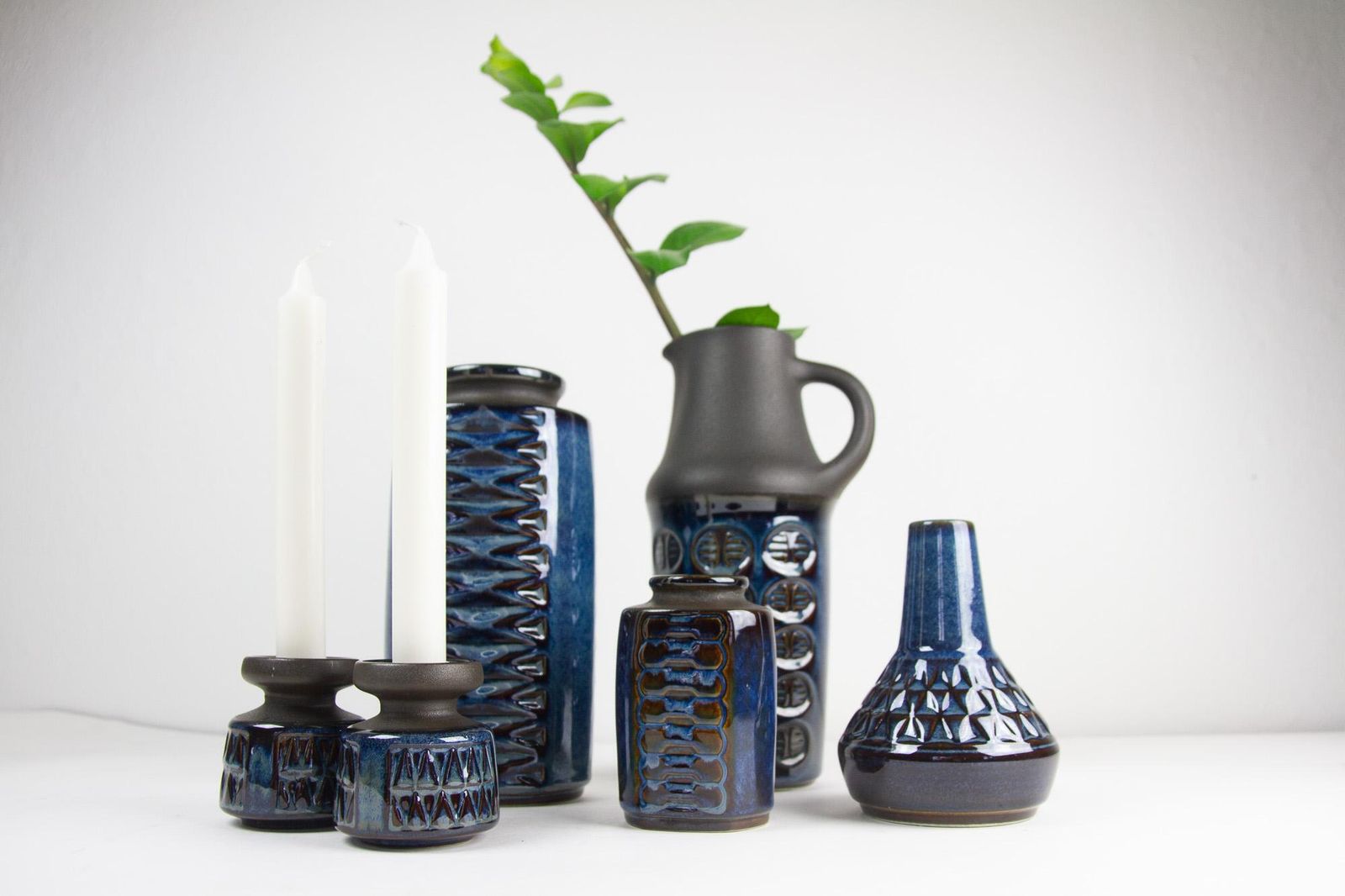 photo buy Danish Mid Century Modern Stoneware By Søholm 1960s, Set Of 6