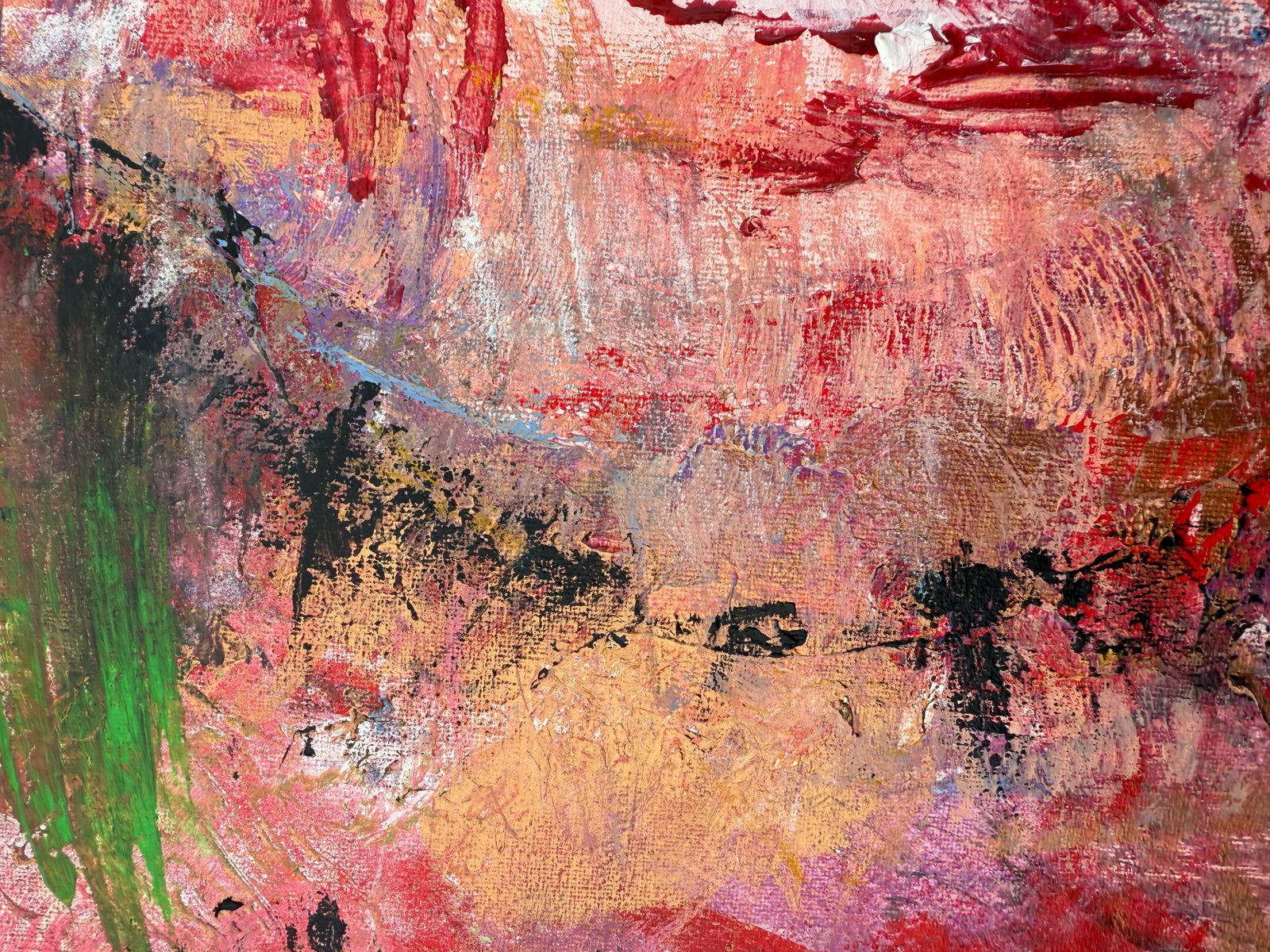 The Powerful Vagina Oil On Canvas Painting Abstract Expressionism photo 700.0