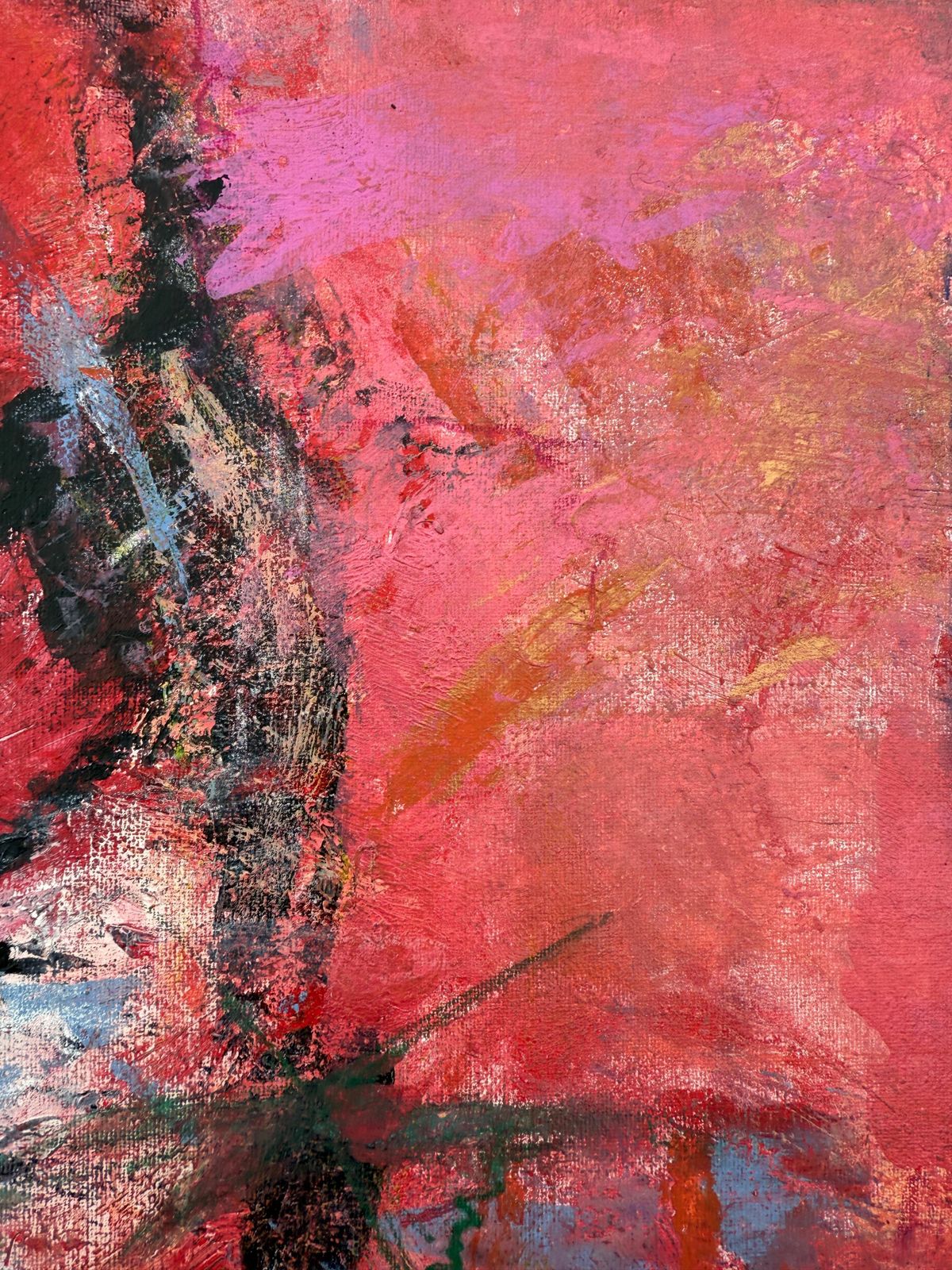 The Powerful Vagina Oil On Canvas Painting Abstract Expressionism photo vinterior