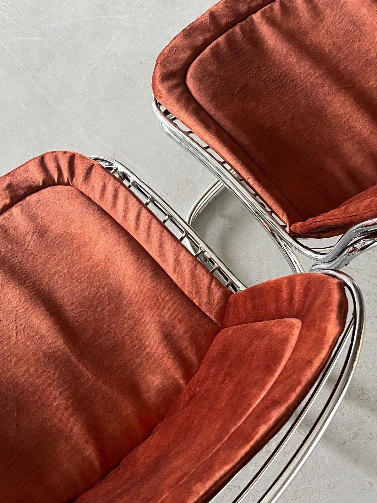 photo for sale Iconic Vintage ‘Sabrina’ Dining Chairs By Gastone Rinaldi For Rima, 1970s Italy