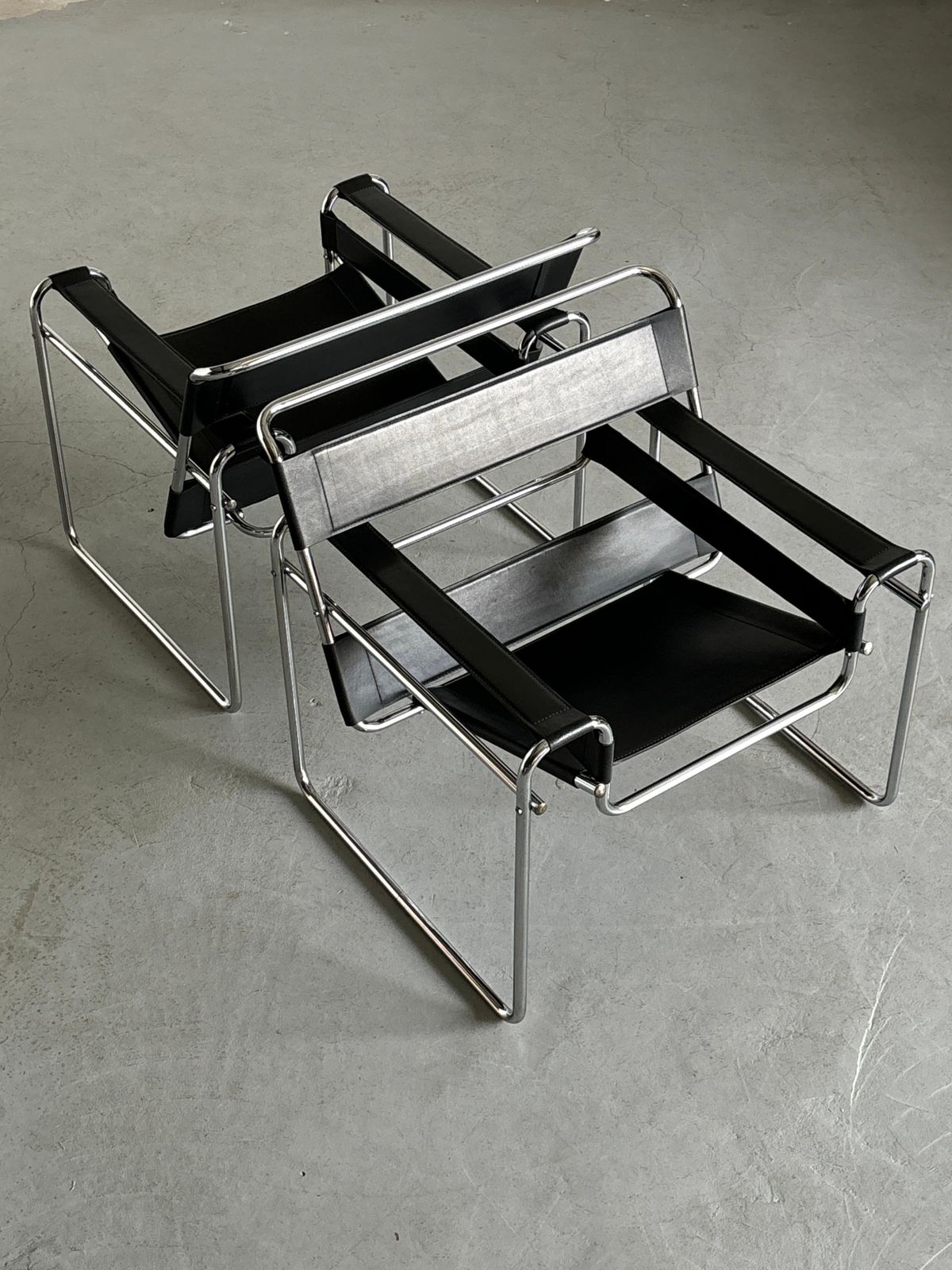 Vintage 'Wassily' Armchairs By Marcel Breuer, 1970s Replica photo vinterior