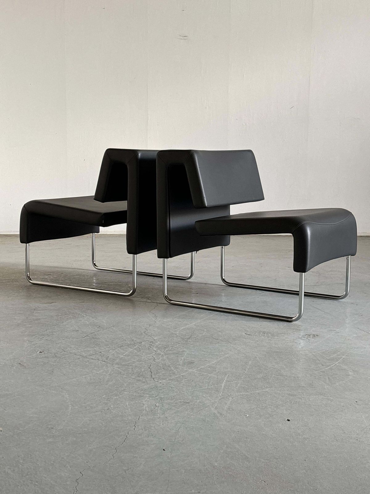 Pair Of Modernist ‘Path’ Cantilever Lounge Chairs By Fiorenzo Dorigo For Sitland photo buy