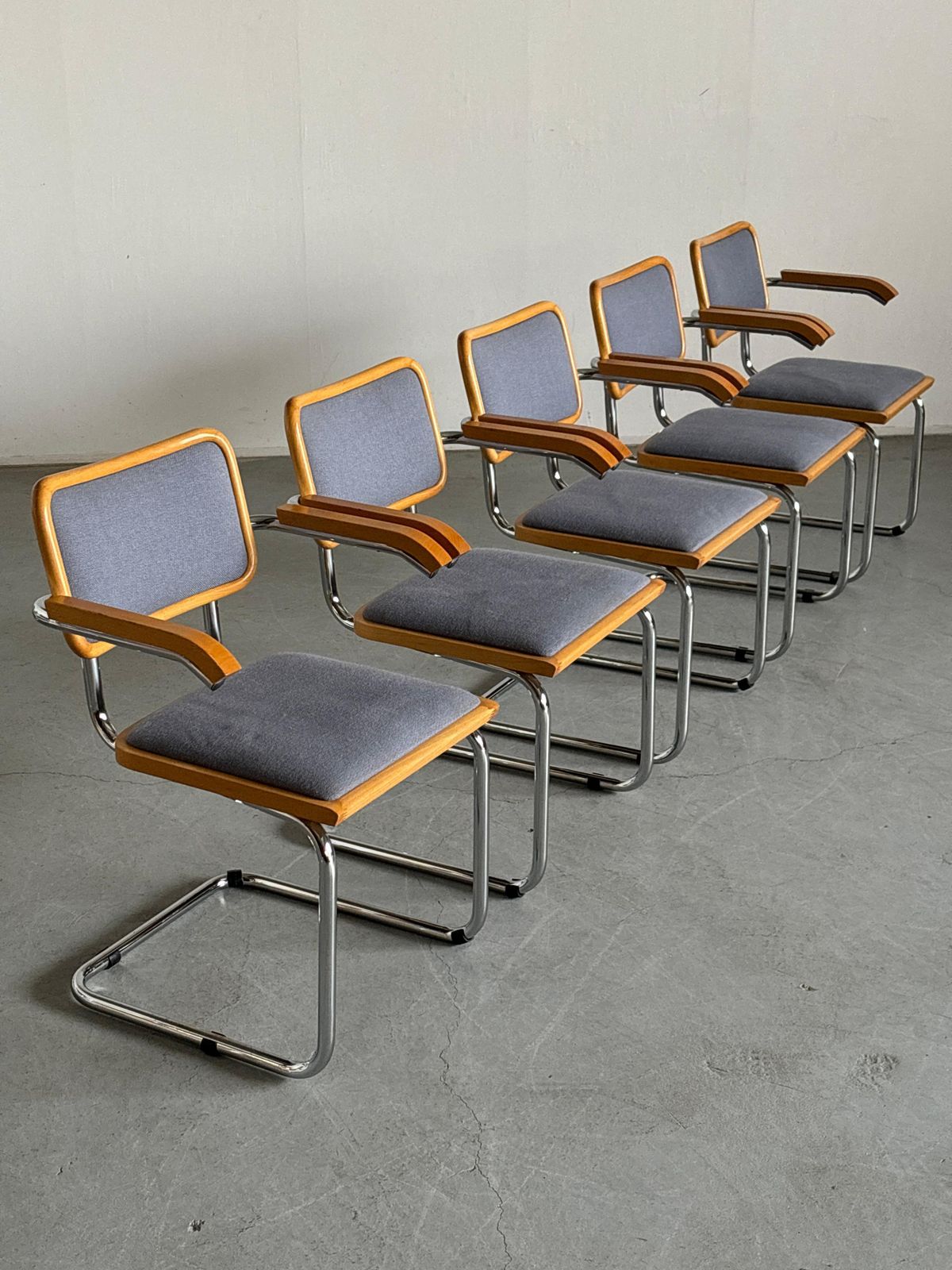 1 Of 12 Vintage Mid Century Modern Upholstered Cesca Armchairs By Bene Austria photo Furniture