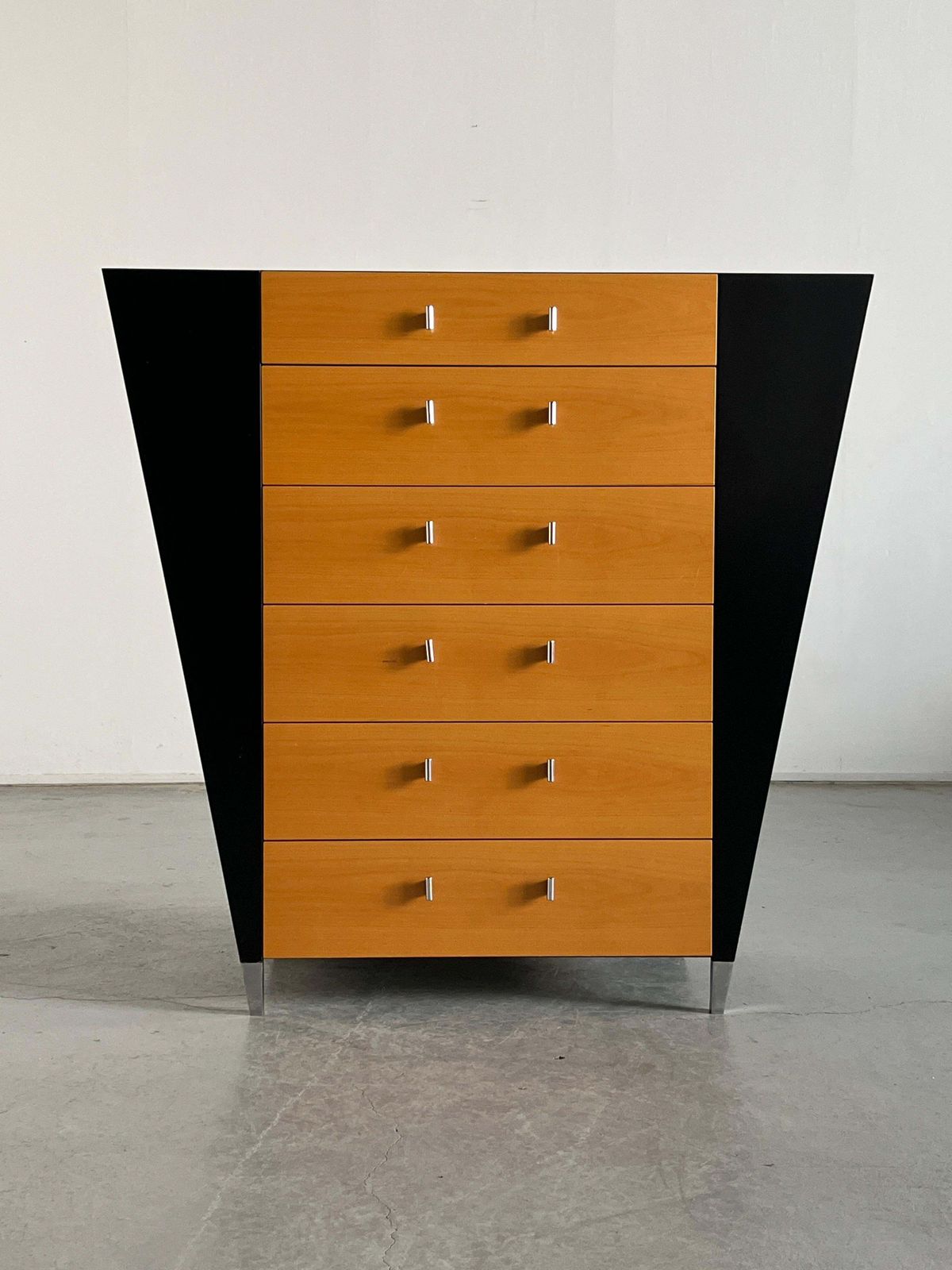 Vintage Postmodern Memphis Design Chest Of Drawers In Beechwood By Schönbuch photo 1887.0