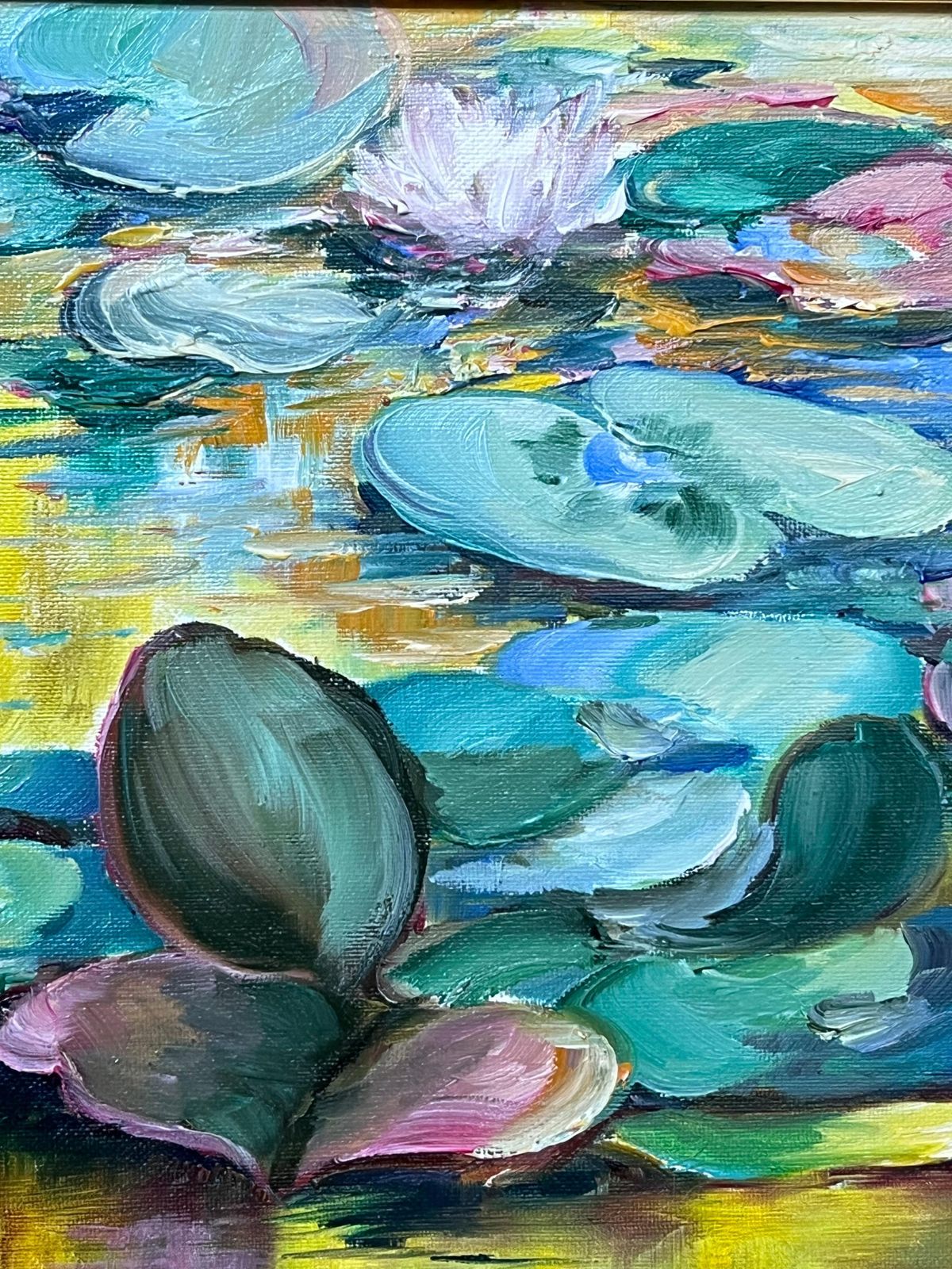 Odile Dechanetthe Waterlily Pond Signed Original French Oil Painting, 20th Century20th Century photo buy