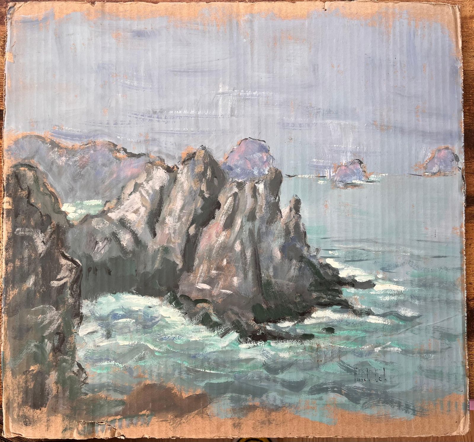 Fanch Lelcoastal Cliffs And Sea Stacks View Of Tas De Pois In Crozon Peninsula photo furniture