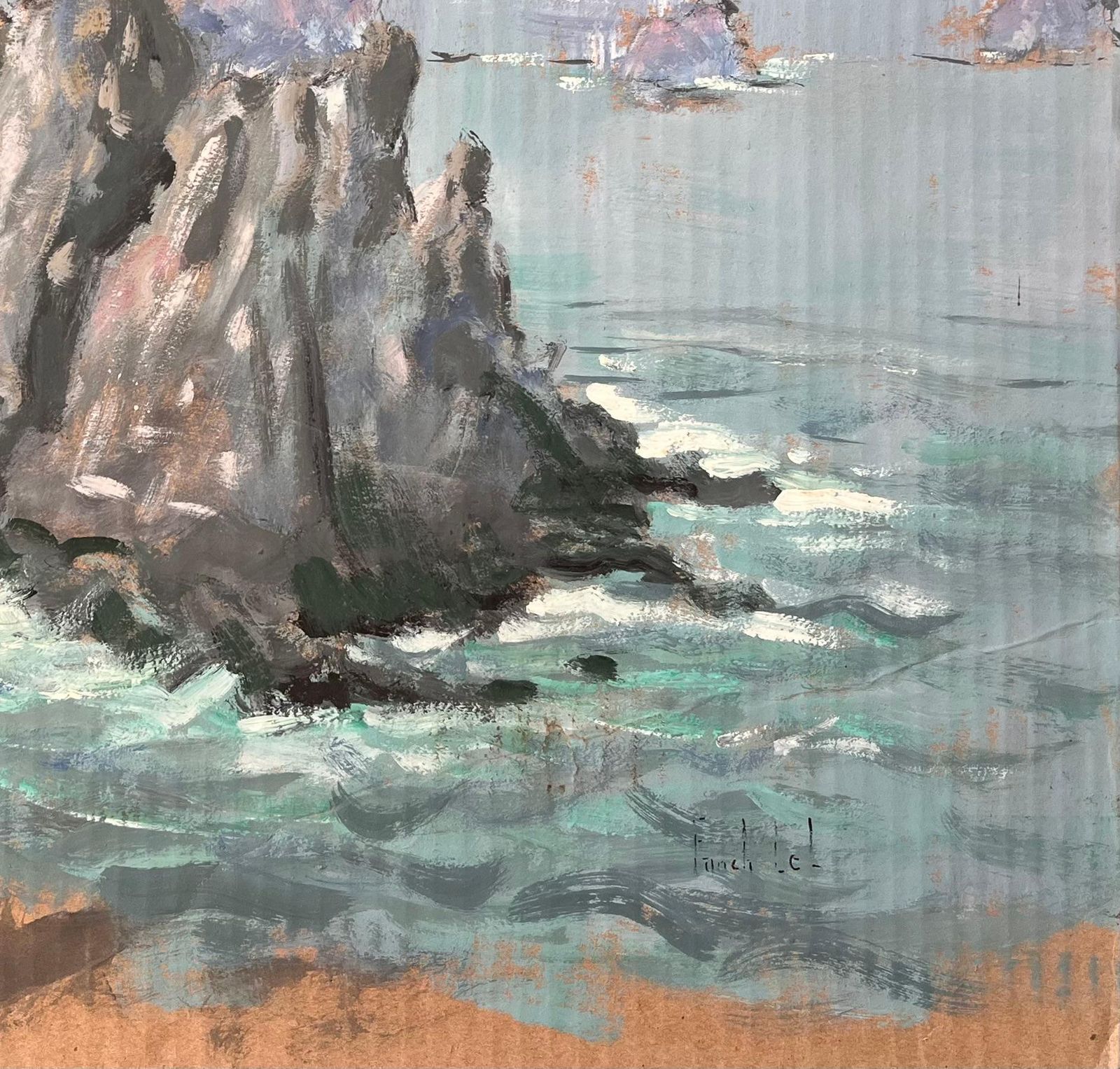 Fanch Lelcoastal Cliffs And Sea Stacks View Of Tas De Pois In Crozon Peninsula photo 648.0