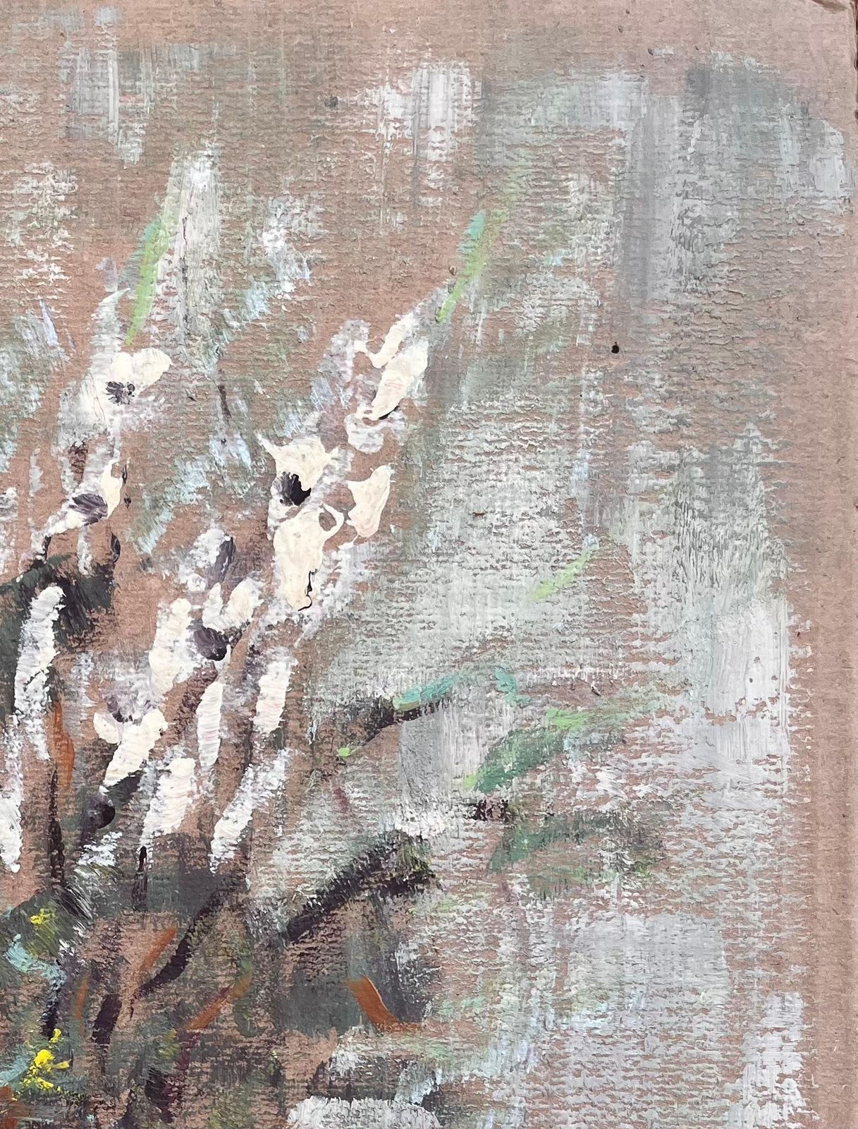 Fanch Lelimpressionist Still Life Of White Gladiolus Flowers In Plum Vase photo Art
