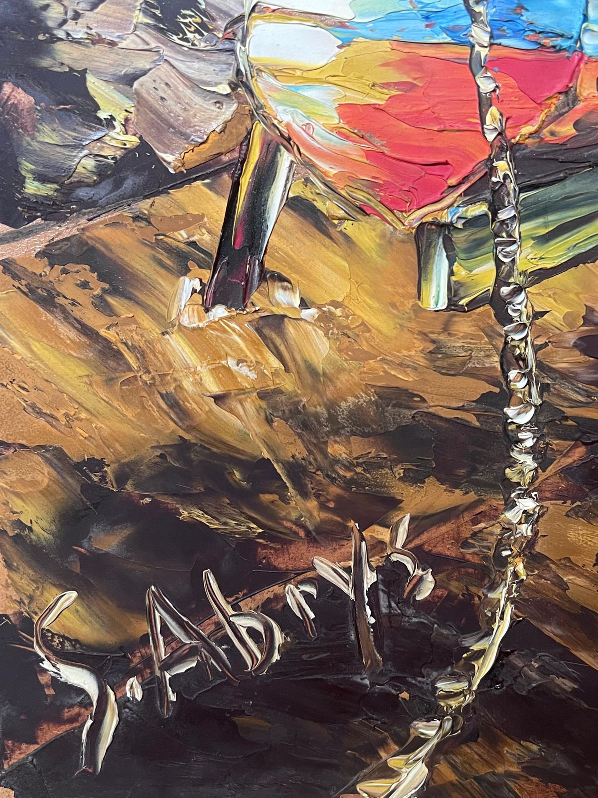 Léon Schwartz   Abrys20th Century French Expressionist Signed Oil Painting Boats On Harbor Edge photo Art
