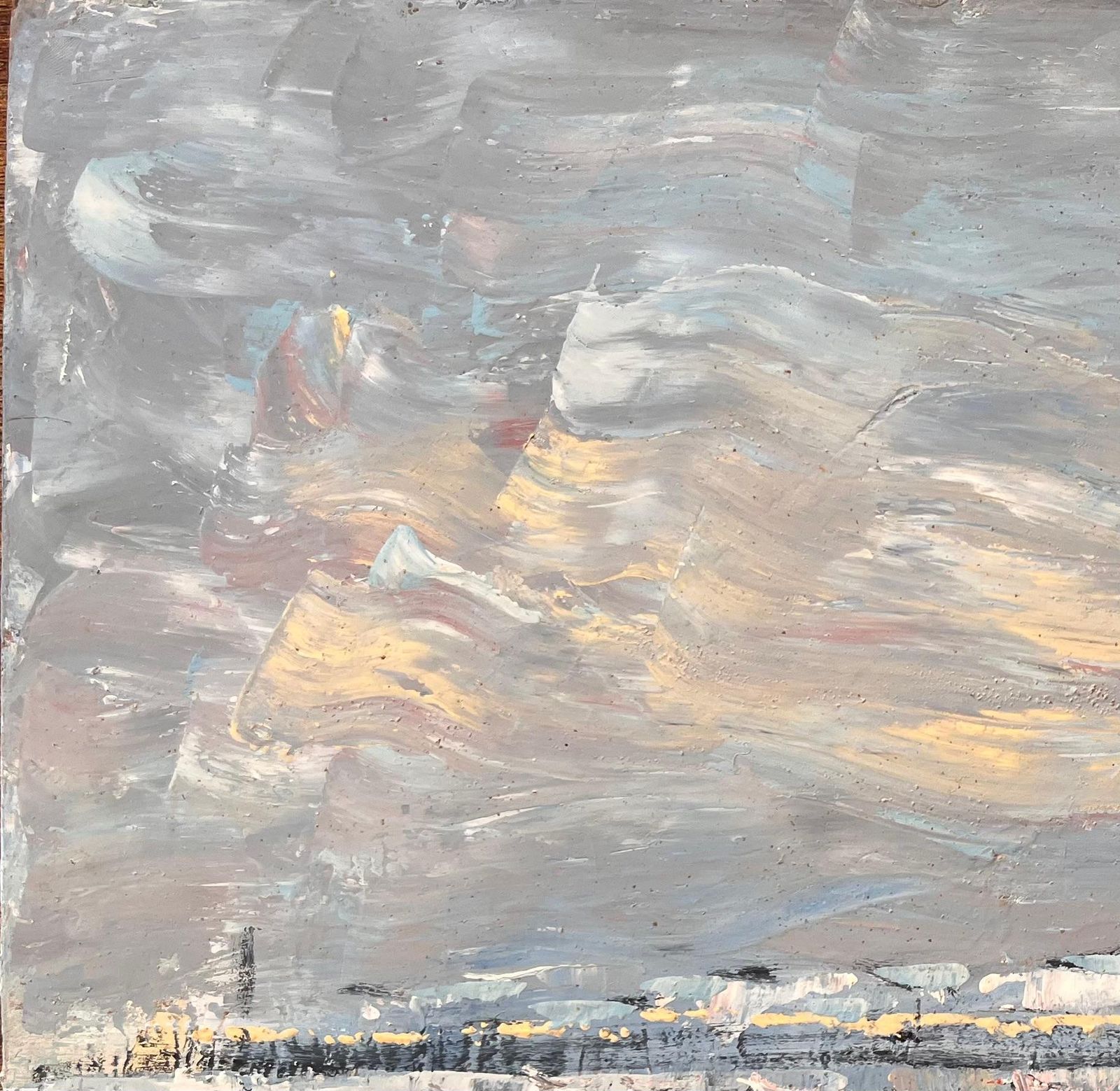 Fanch Lelfrench Harbour Oil Painting Of Boats Lighthouse And Rocky Shoreline At Low Tide1986 photo vinterior