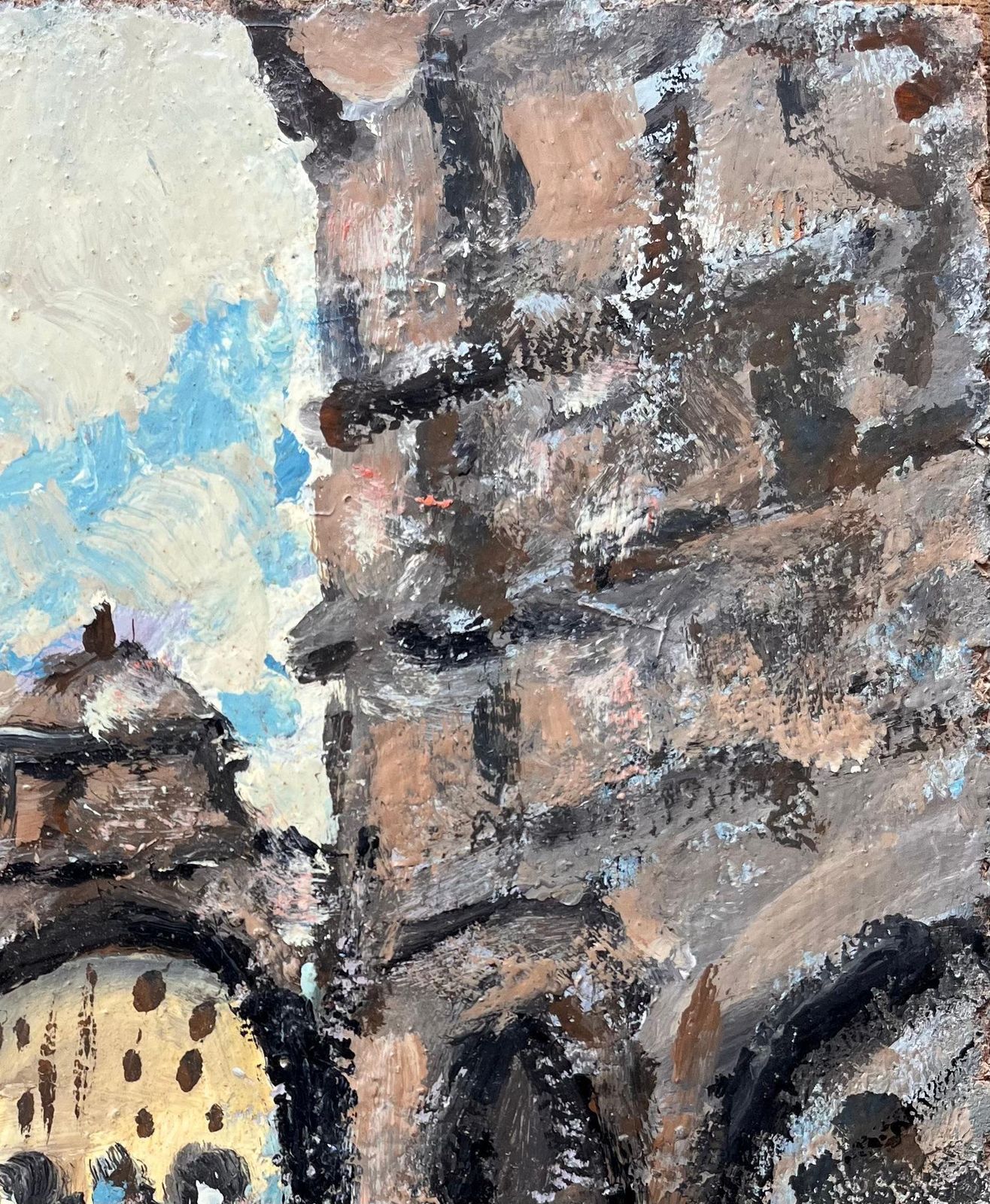 Fanch Lelimpressionist Market Street Scene With Figures And Arches In A Historic City photo vinterior