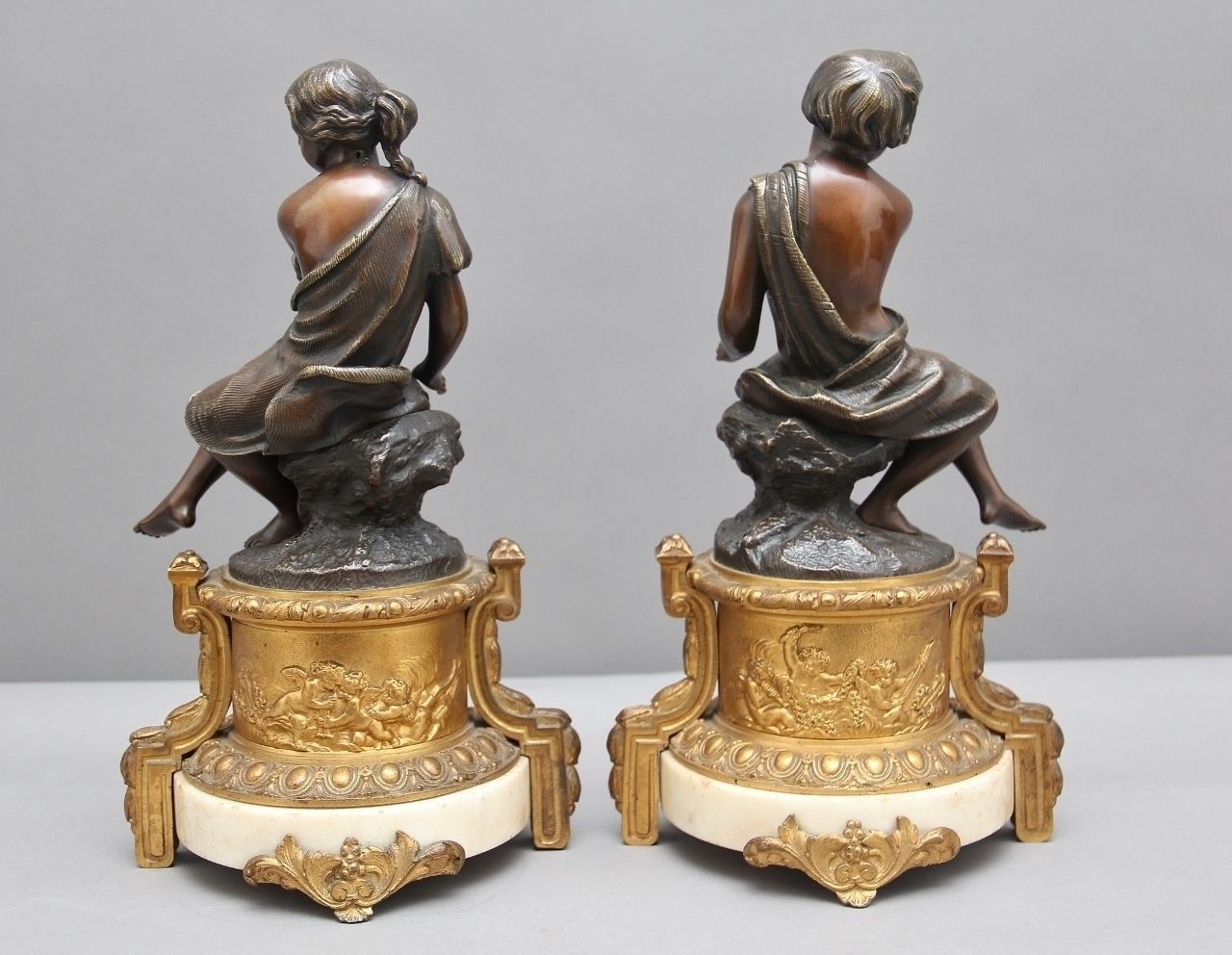 Pair Of 19th Century French Bronzes photo for sale