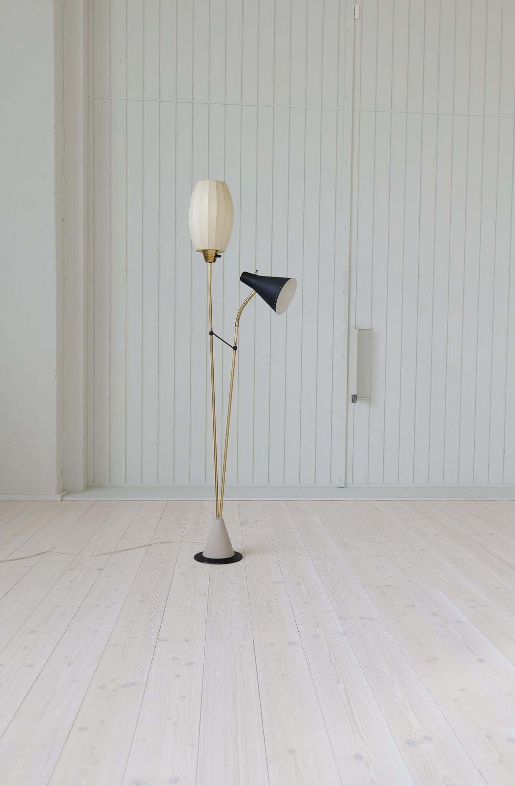Midcentury Floor Lamp Attributed To Hans Bergström For Ateljé Lyktan Sweden 1950 photo furniture