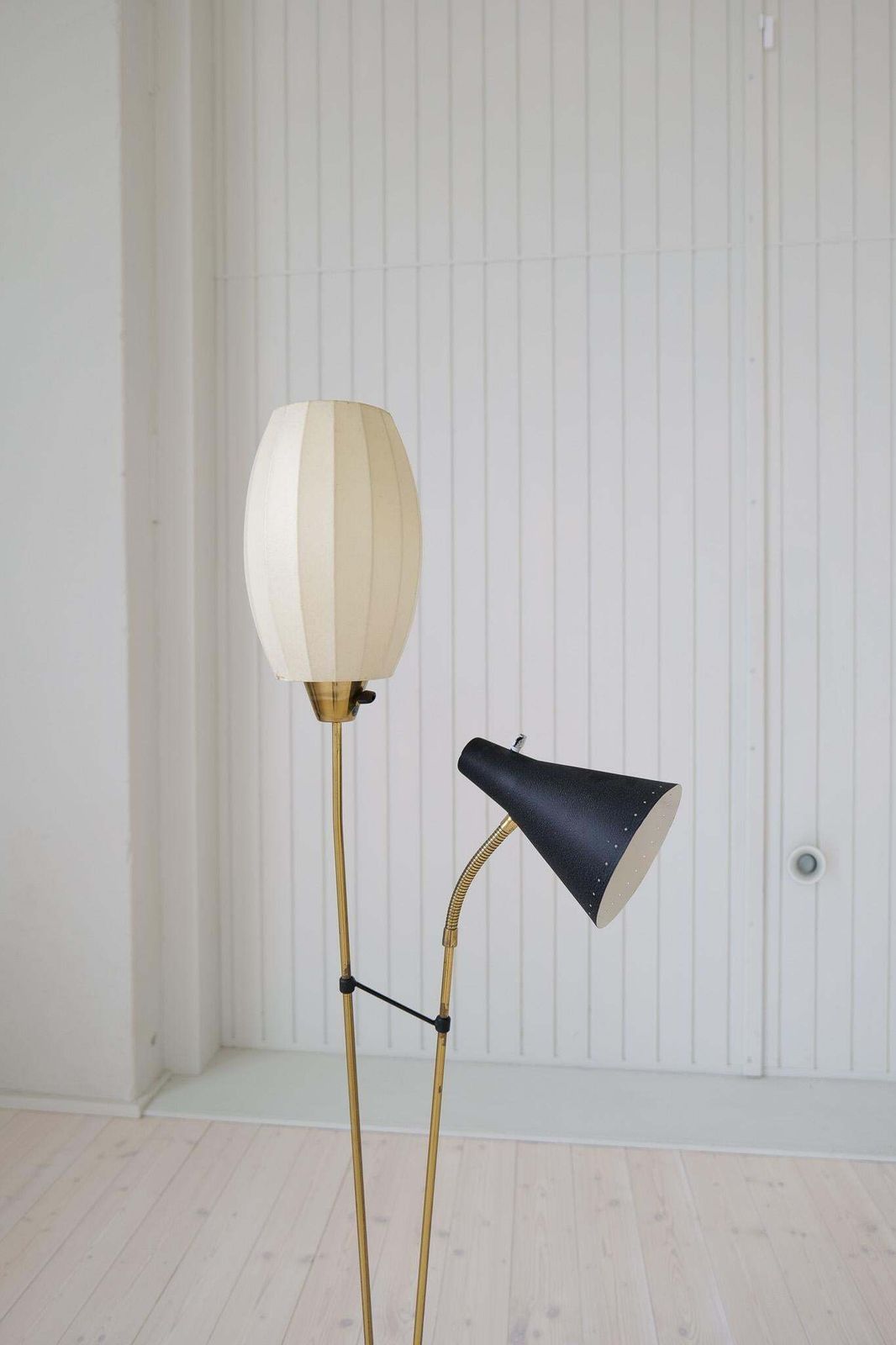Midcentury Floor Lamp Attributed To Hans Bergström For Ateljé Lyktan Sweden 1950 photo vintage
