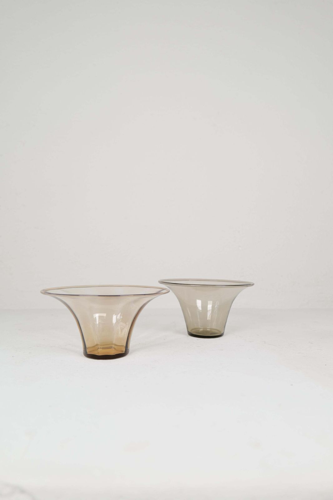 Art Deco / Swedish Grace Set Of 4 Glass Vessels Simon Gate Orrefors Sweden 1920s photo vintage