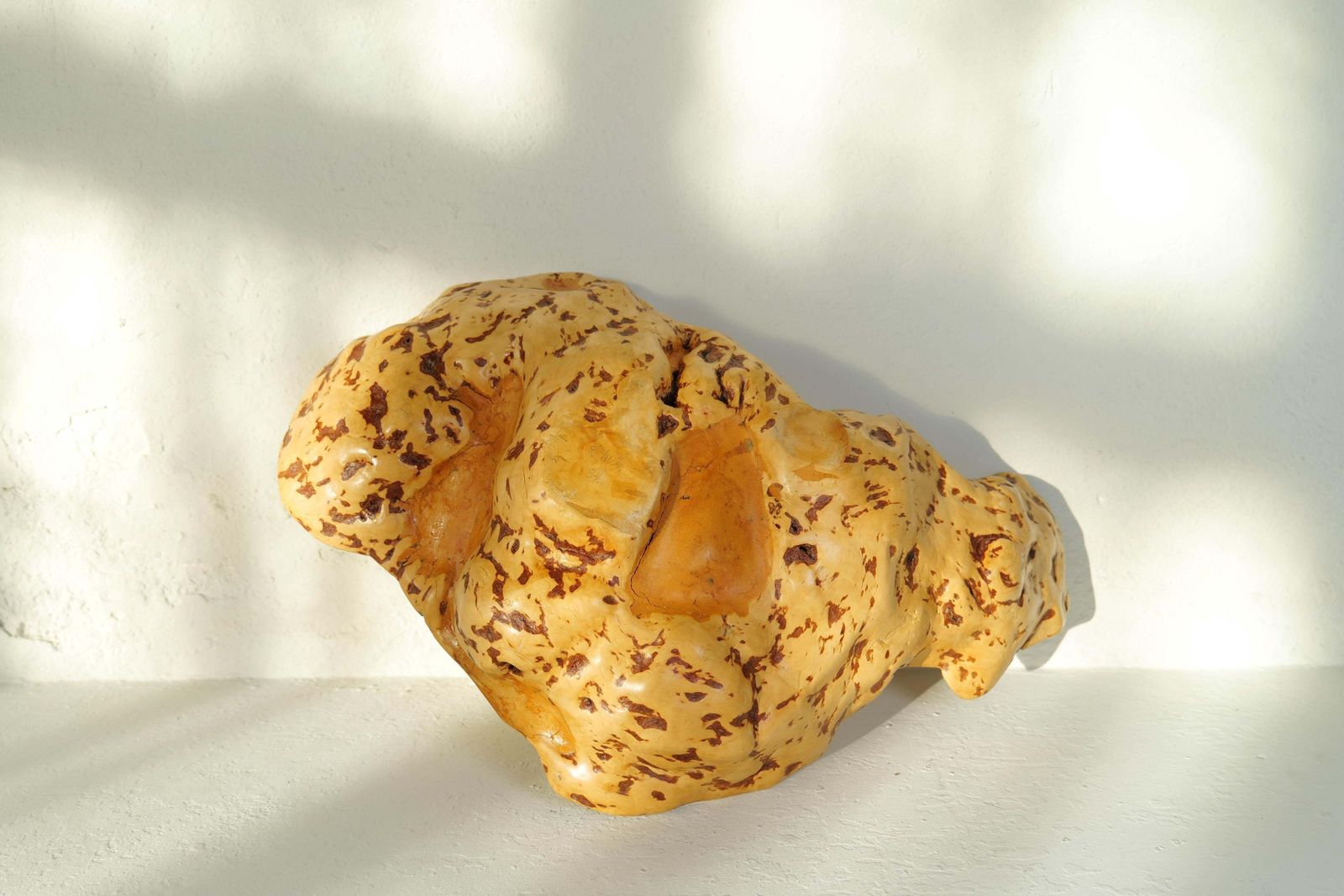 photo buy Swedish Folk Art Exeptional Large Organic Burl Curly Birch Bowl, 1980s