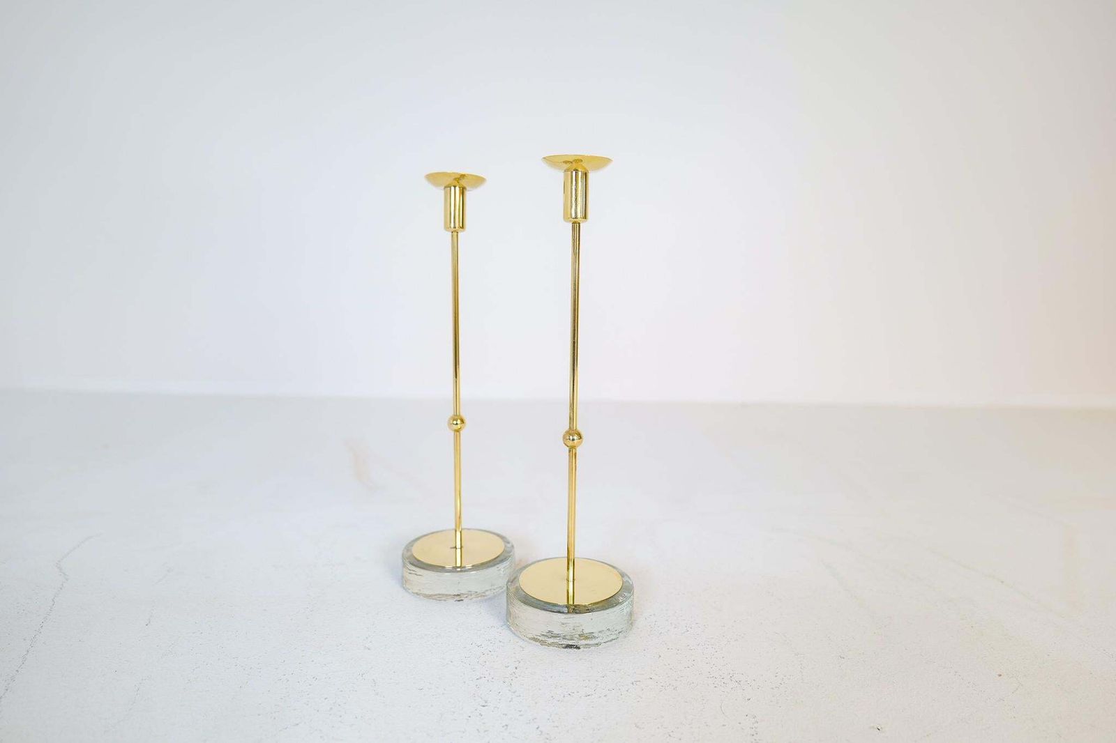 Mid Century Set Of 4 Candleholders Ystad Metall, Sweden, 1950s photo buy