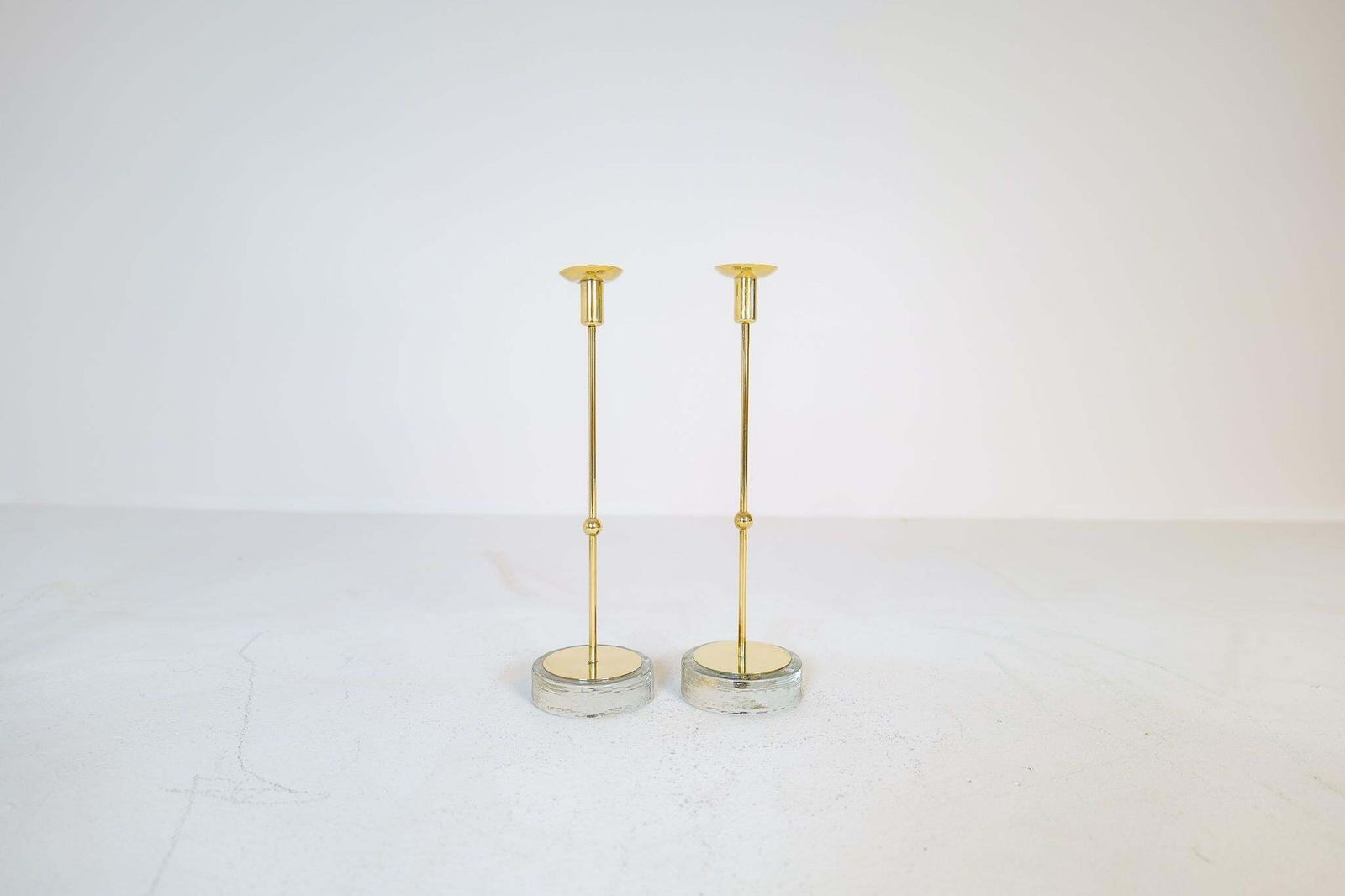 photo furniture Mid Century Set Of 4 Candleholders Ystad Metall, Sweden, 1950s