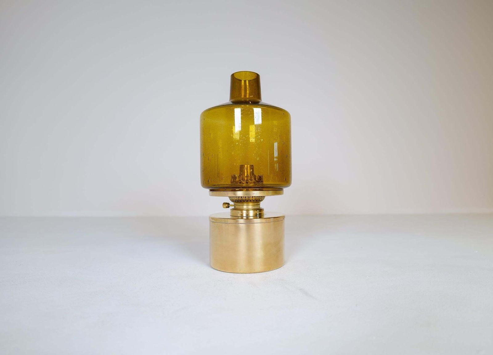Hans Agne Jakobsson Oil Lamp Model L 47 In Brass And Glass, 1960s, Sweden photo furniture