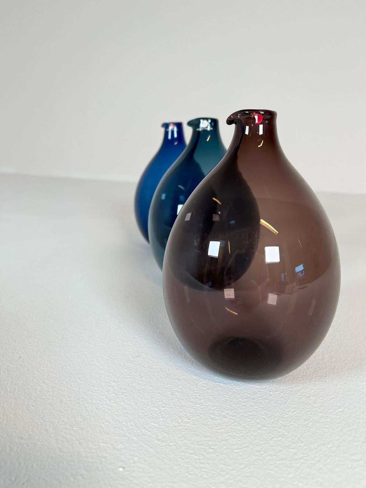 Midcentury Timo Sarpaneva Set Of 3 Bird Bottles / Vases Iittala photo 1673.0