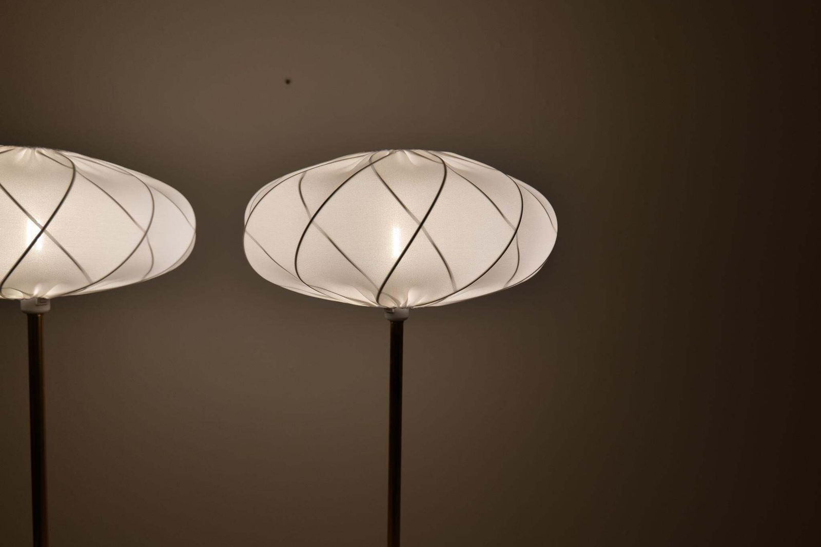 2702.0 Scandinavian Modern Floor Lamps In Brass "Enco", Sweden, 1970s photo