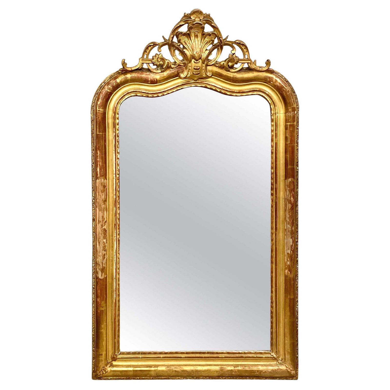19th Century Ornate Louis Philippe Giltwood Mirror