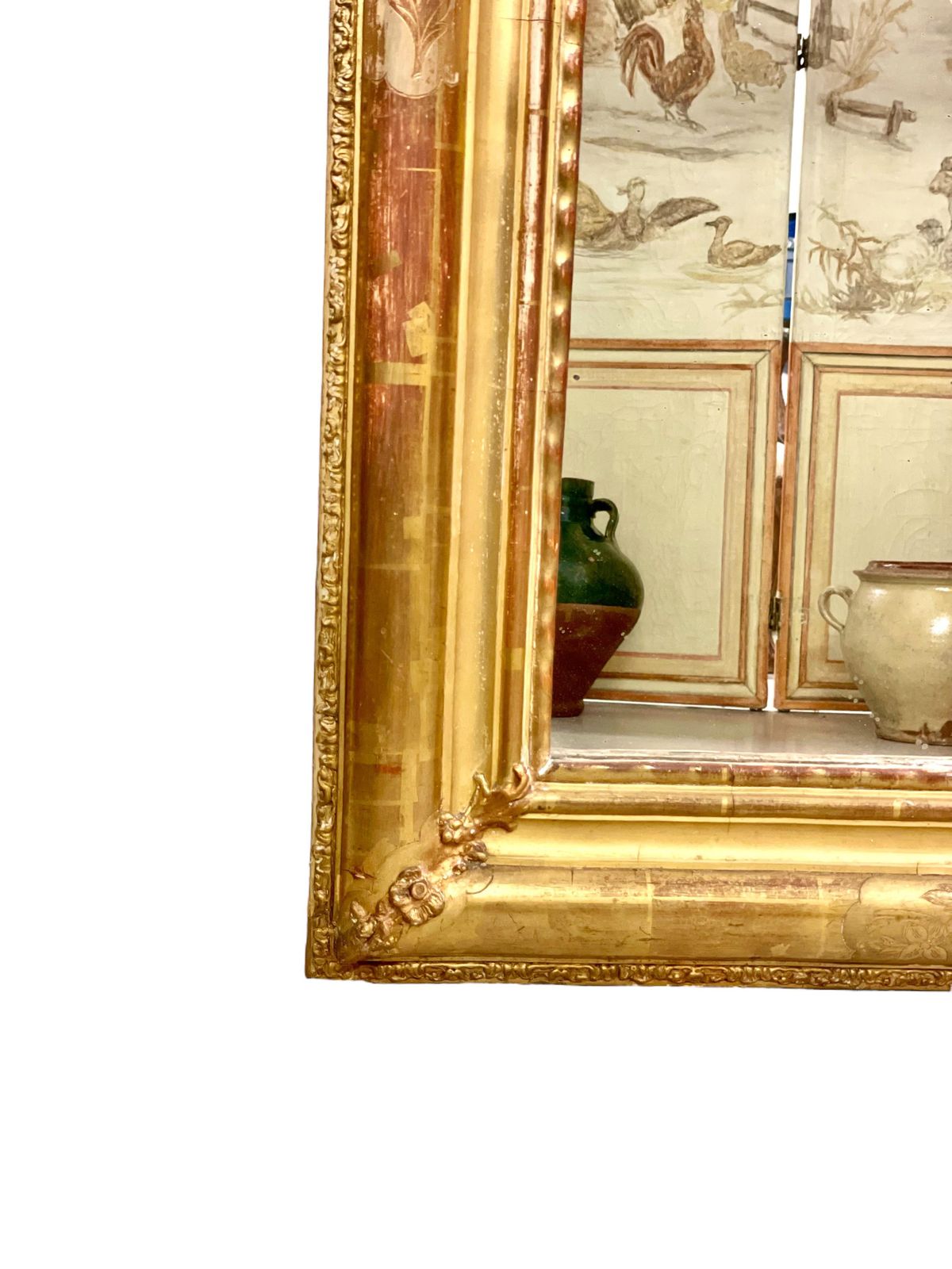 19th Century Ornate Louis Philippe Giltwood Mirror photo buy