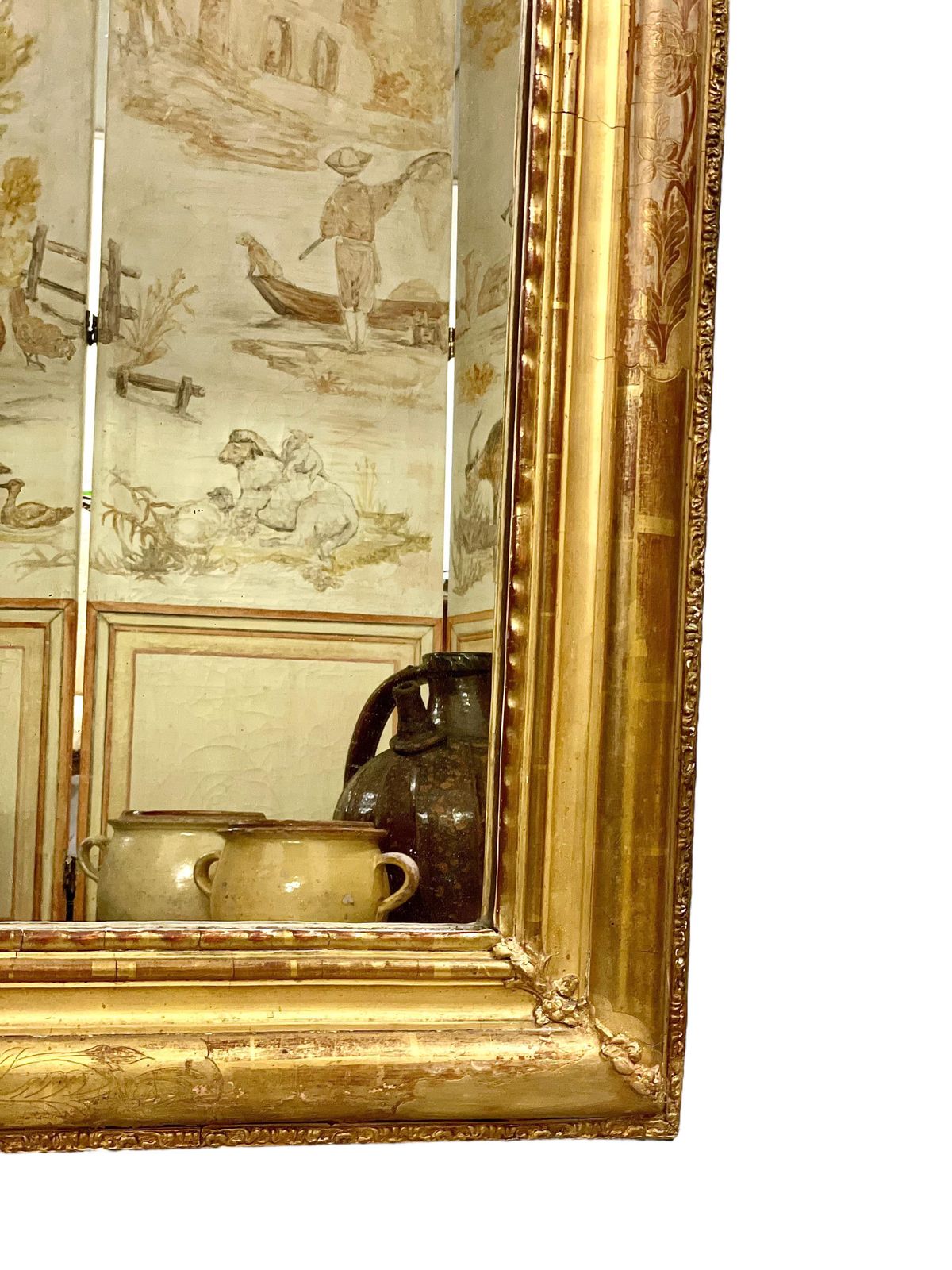 photo furniture 19th Century Ornate Louis Philippe Giltwood Mirror