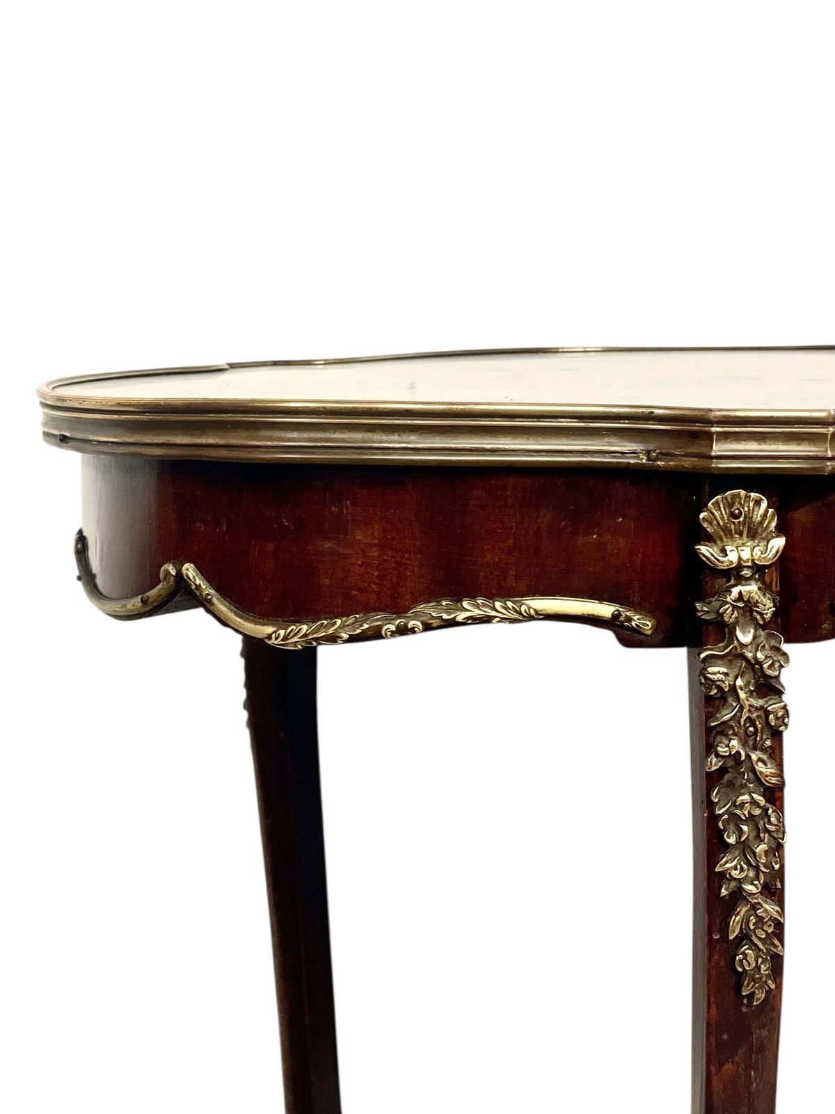 French Louis XV Style Center Table With Marble Top And Ormolu Mounts photo furniture