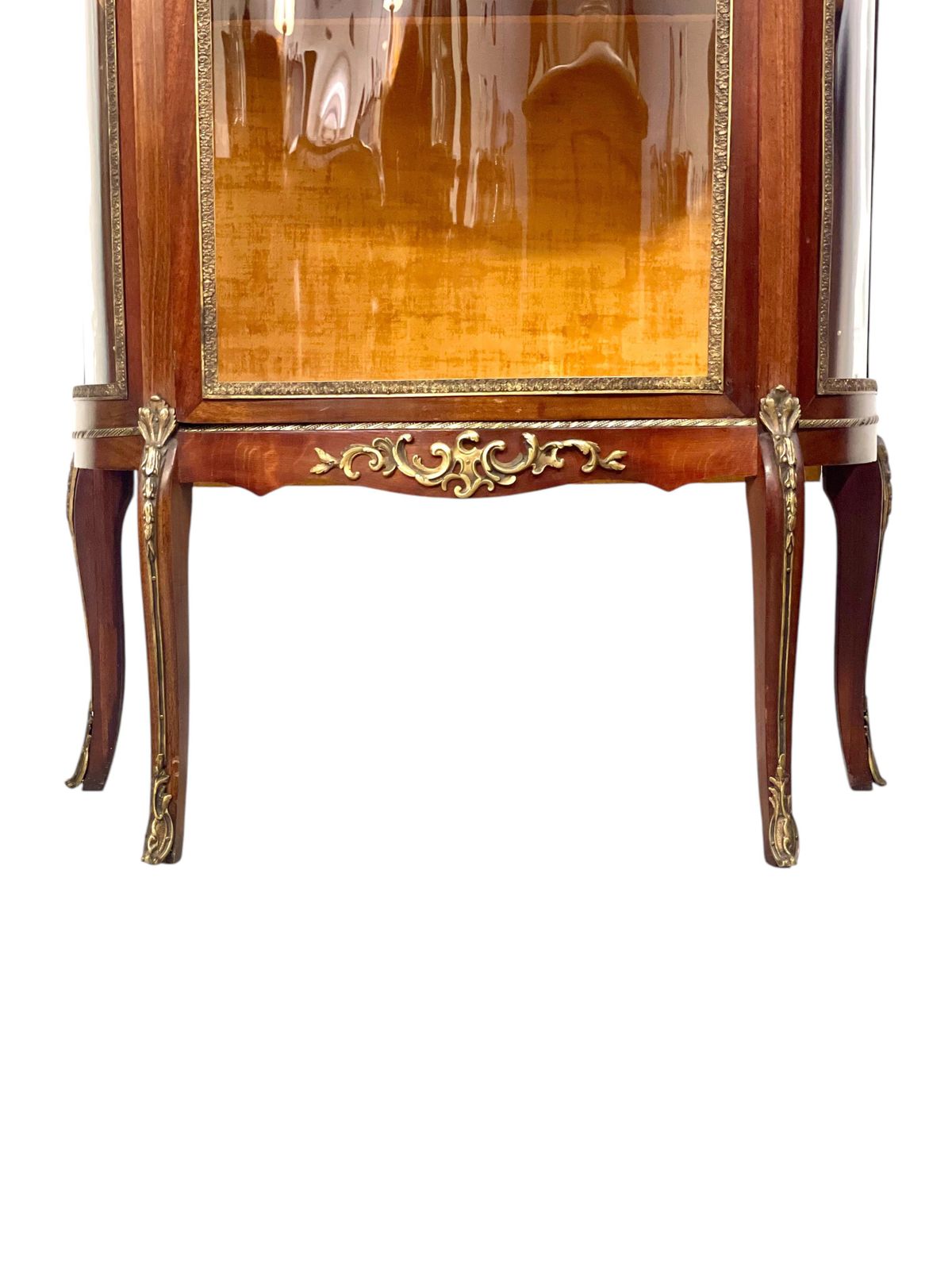 19th Century Louis XV Vitrine With Marble Top And Ormolu Mounts photo furniture