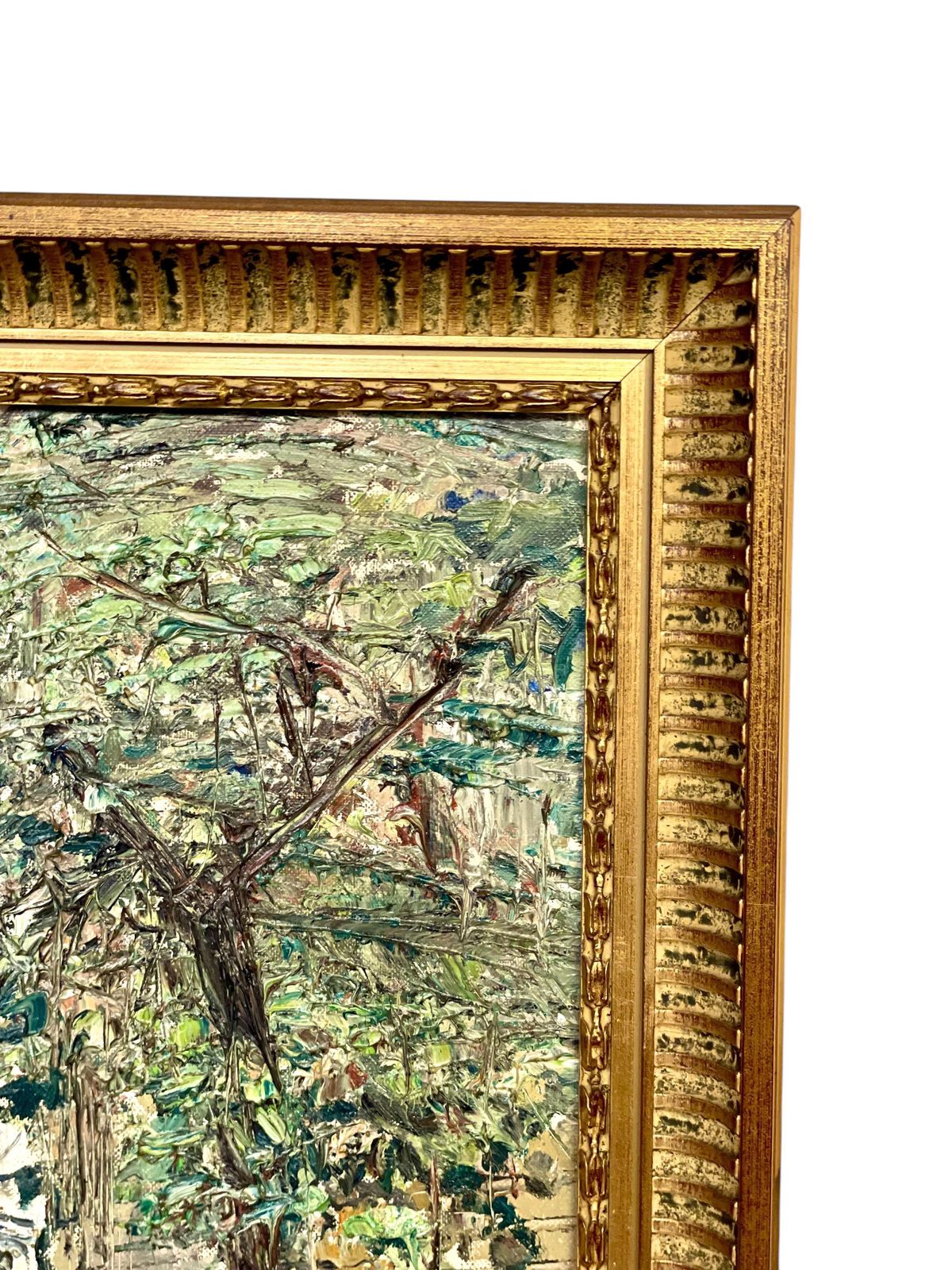Oil Painting Of Montmartre, Paris 1968 – Signed Dalian photo furniture