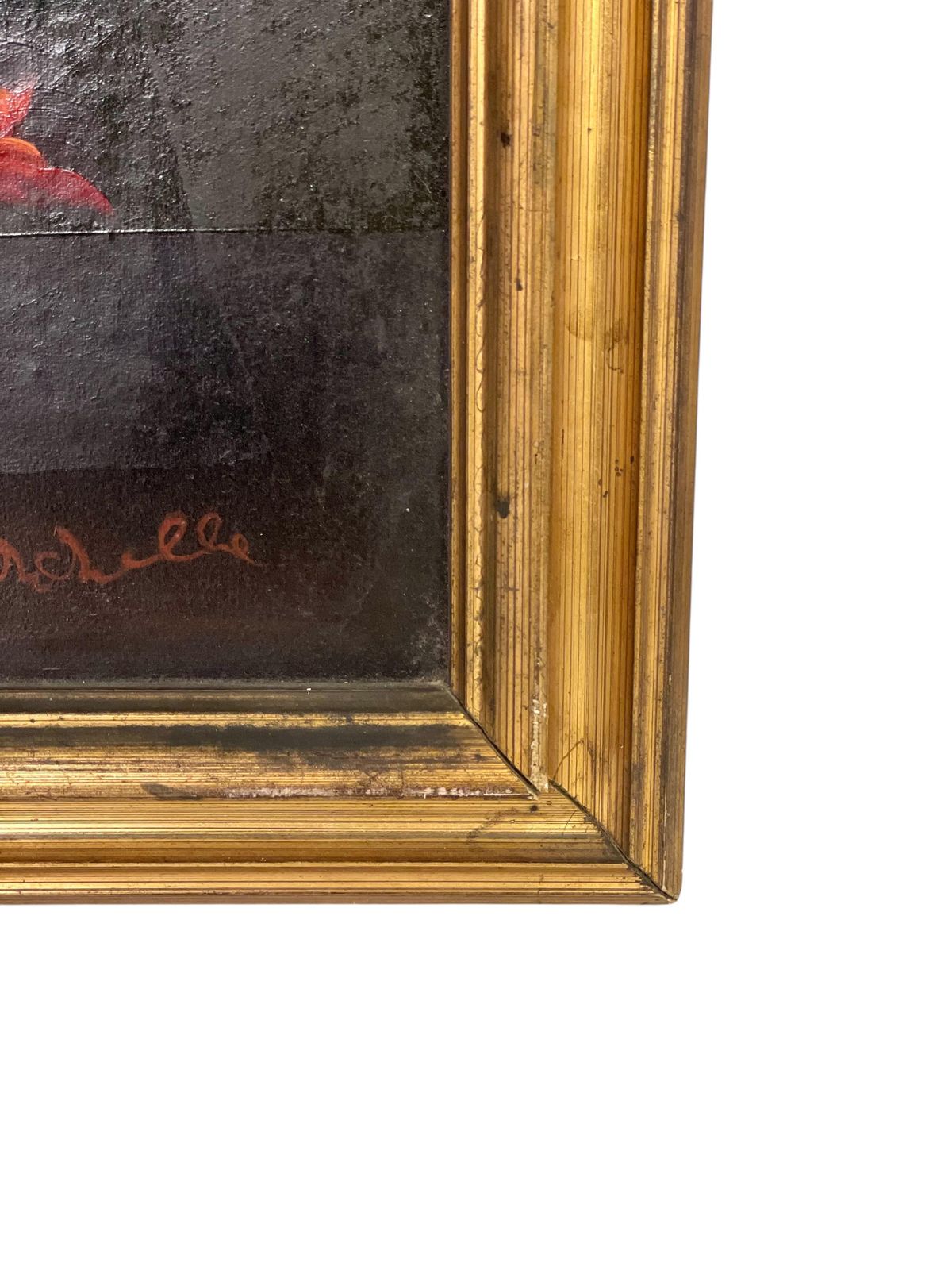 Floral Oil Painting Signed B. Girodelle, 19th Century photo 1132.0