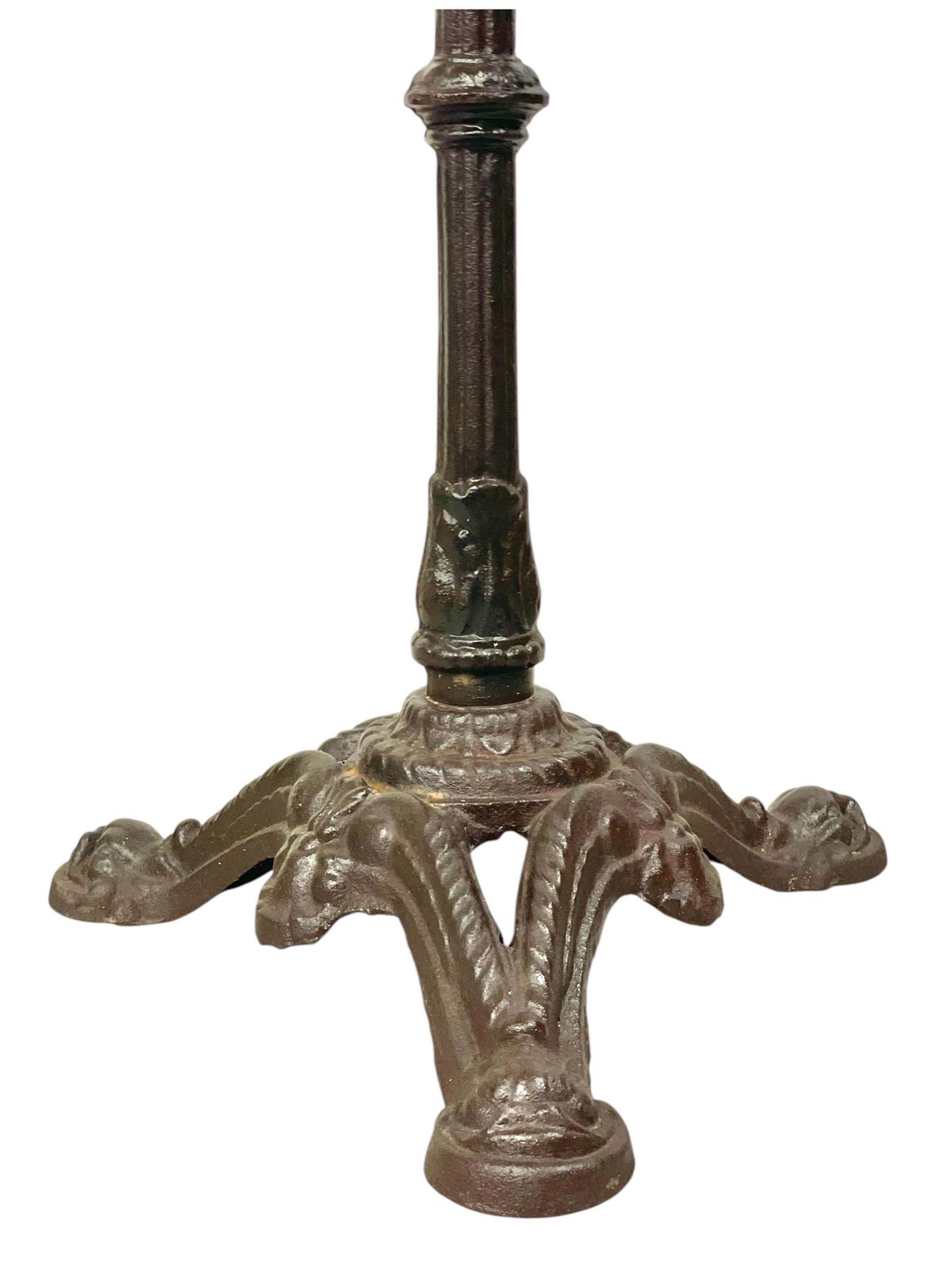 19th Century French Marble Top And Cast Iron Bistro Table photo for sale