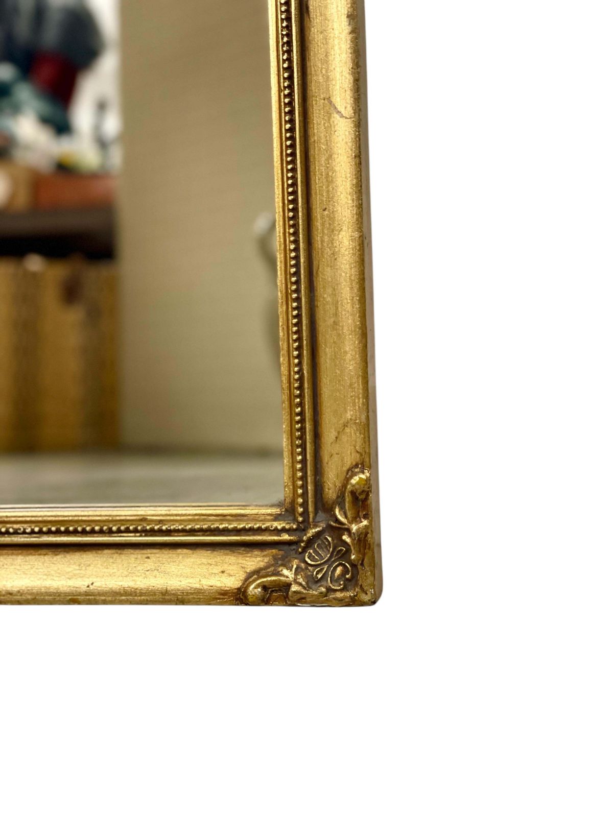 photo furniture 19th Century Gilded Trumeau Mirror With Maritime Painting