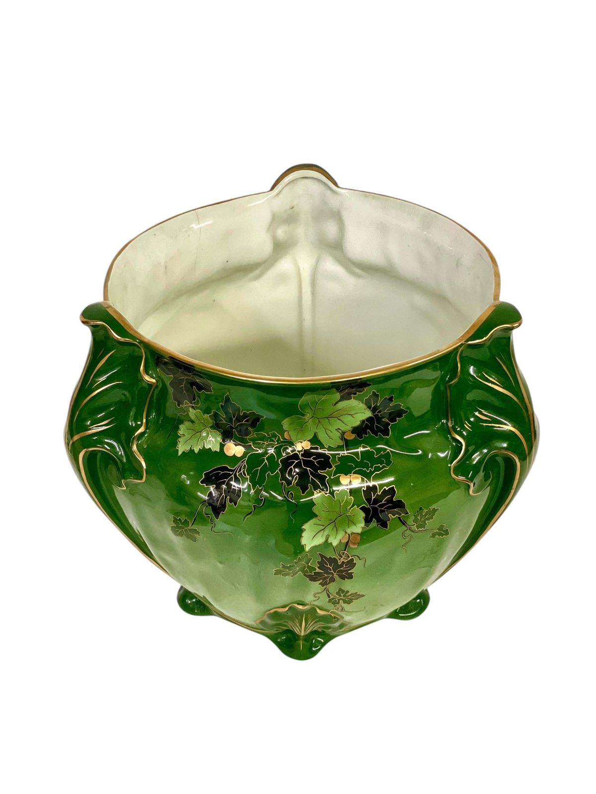 Early 20th Century Green Cachepot photo for sale