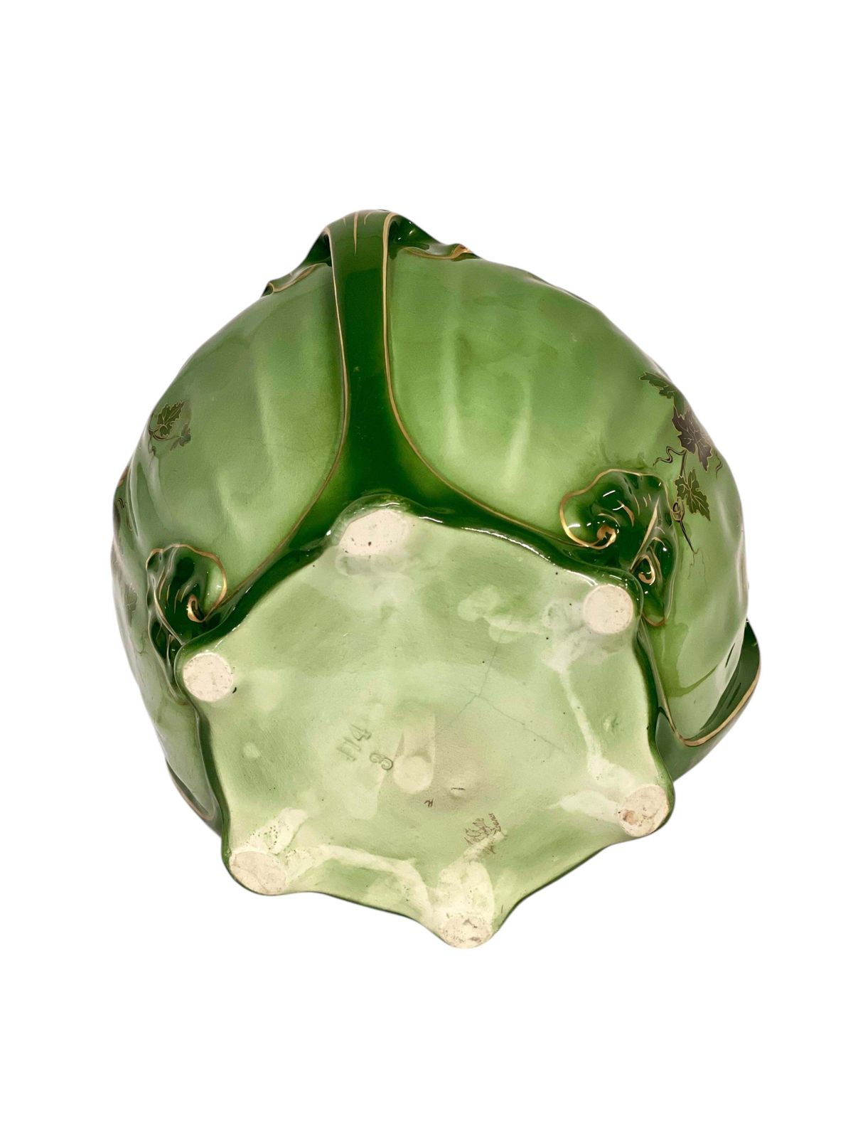photo furniture Early 20th Century Green Cachepot