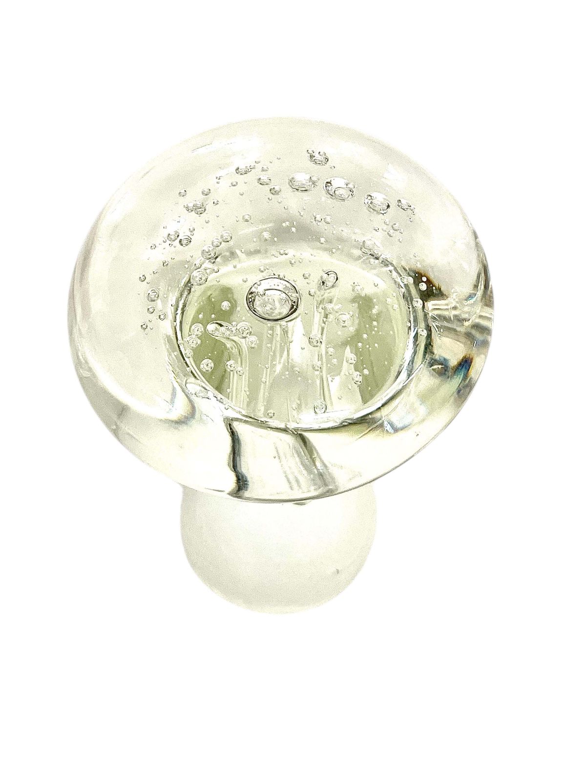 20th Century Murano Blown Glass Paperweight Mushroom photo vintage