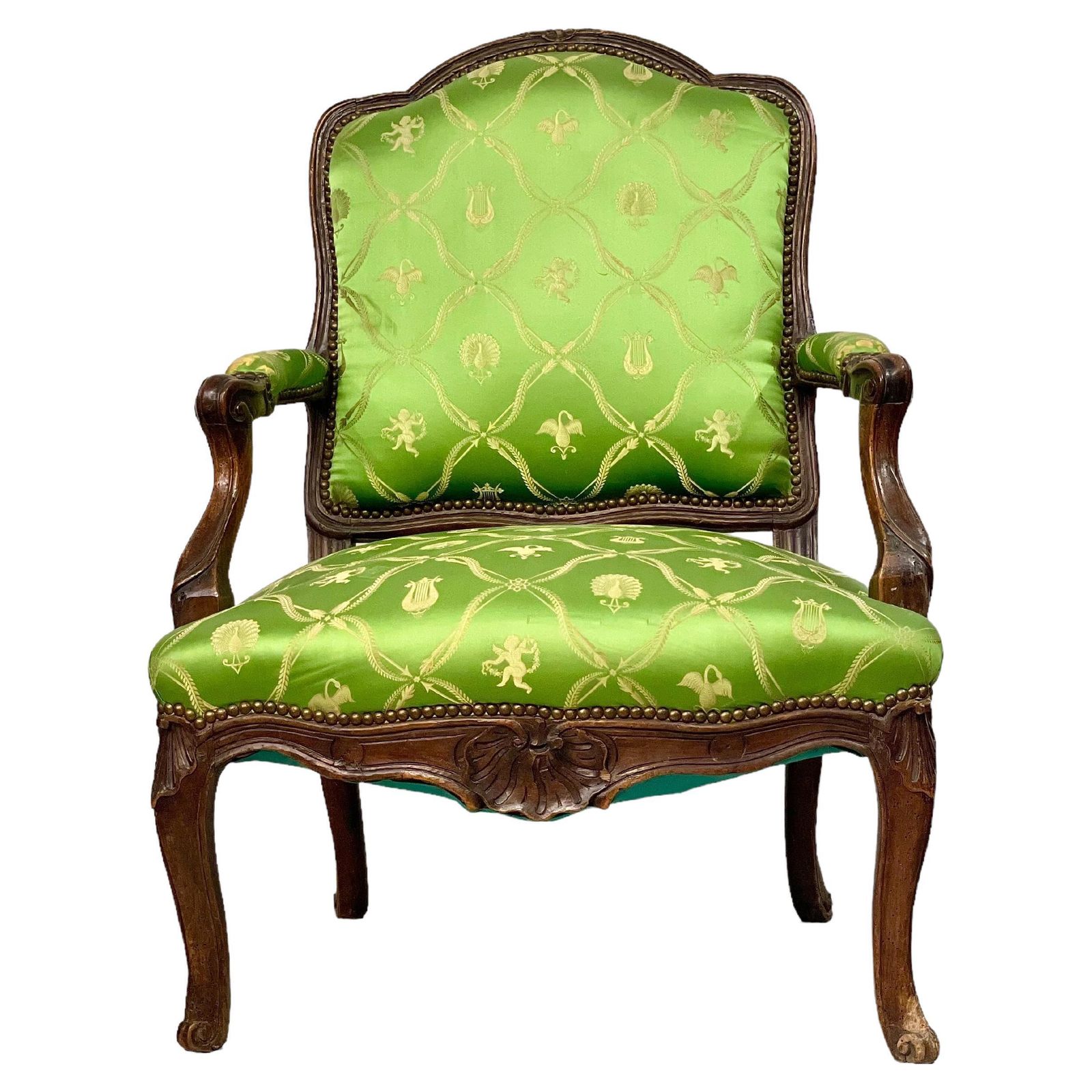 18th Century Louis XV Epoque Fauteuil à La Reine