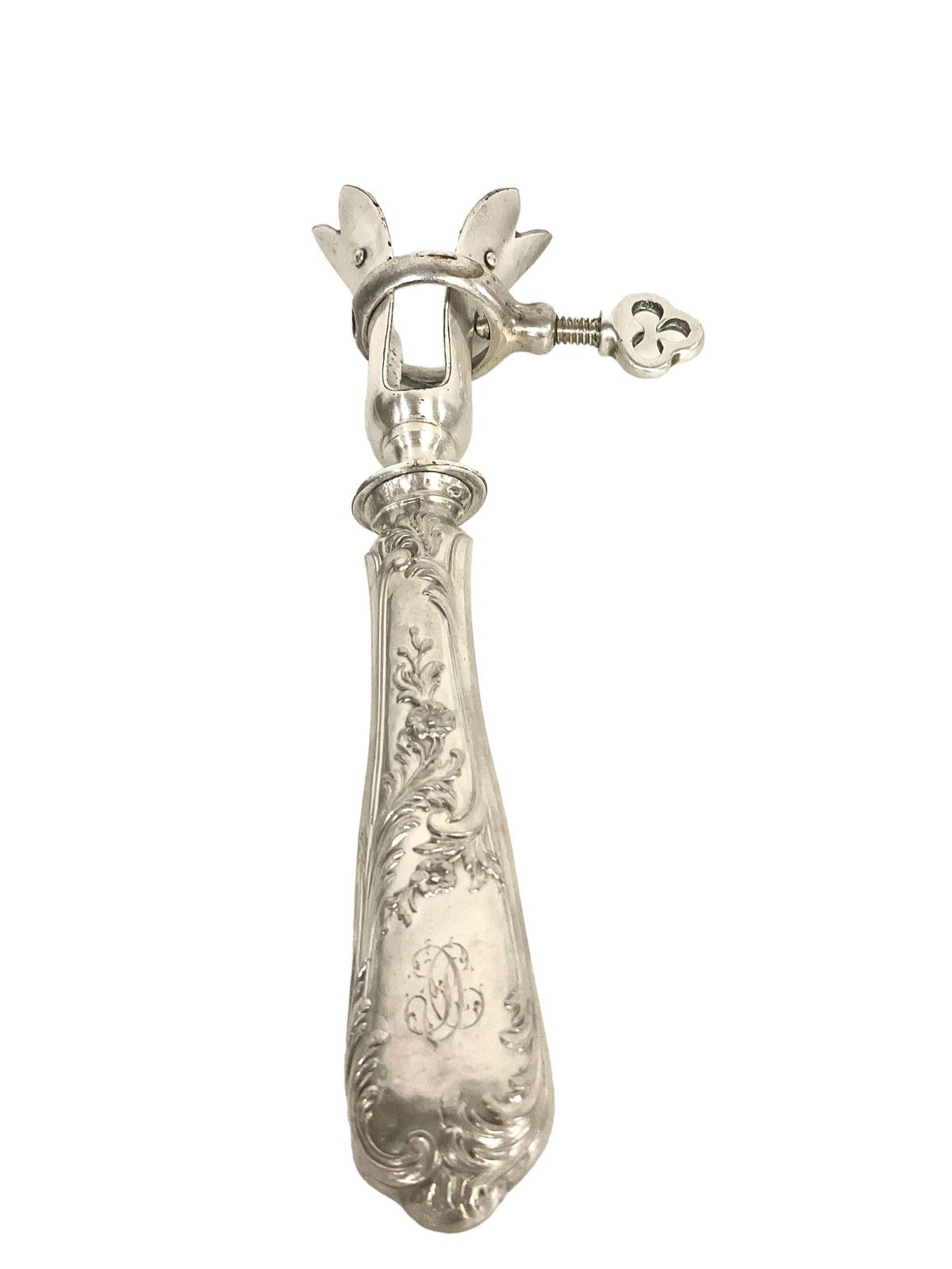 19th Century French Louis XIV Style Gigot Lamb Silver Plated Carving Set photo for sale