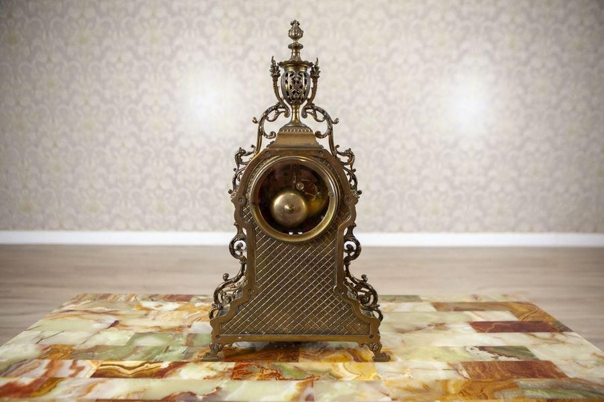 Unique French Style Mantel Clock With Candelabras, Early 20th Century photo Home Decor