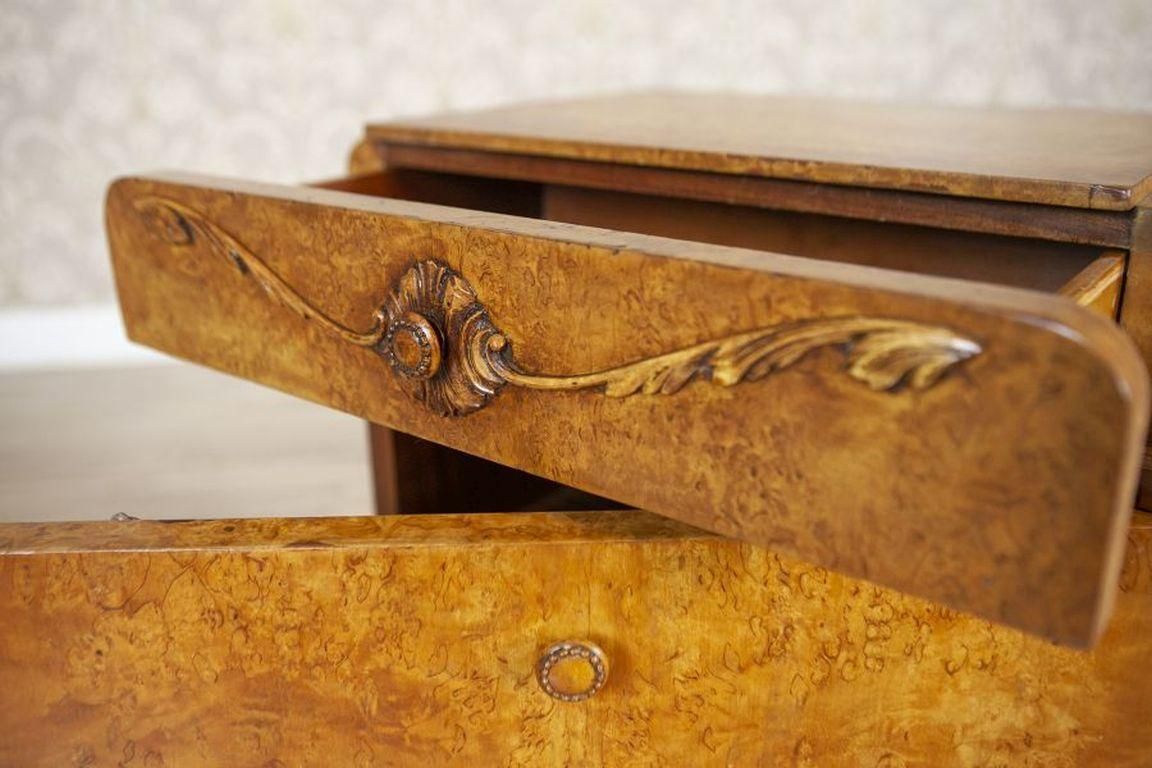 photo for sale Two Nightstands From The Early 20th Century Veneered With Karelian Birch