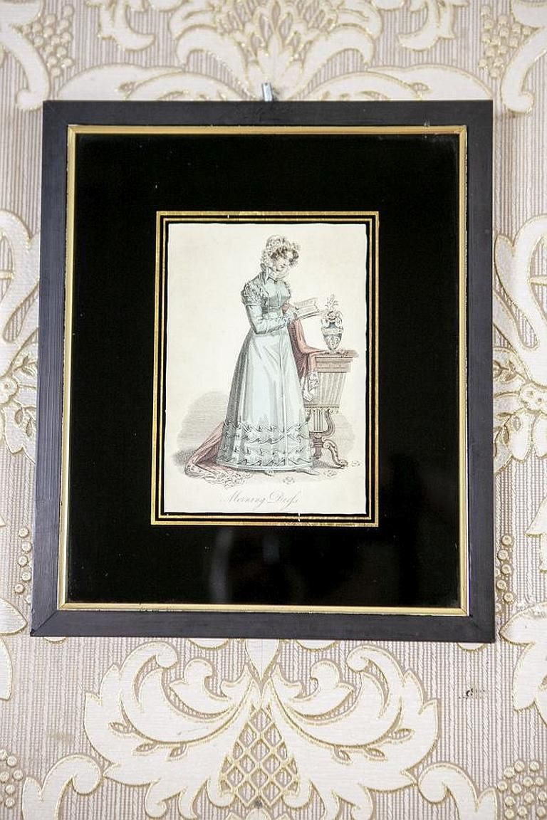 Pair Of Prints From The Early 20th Century Depicting Woman photo Art