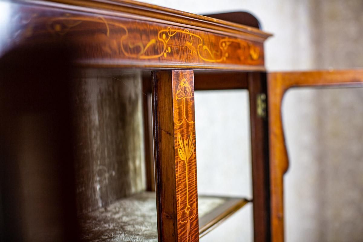 English Mahogany Inlaid Showcase From The 19th Century photo 2479.0