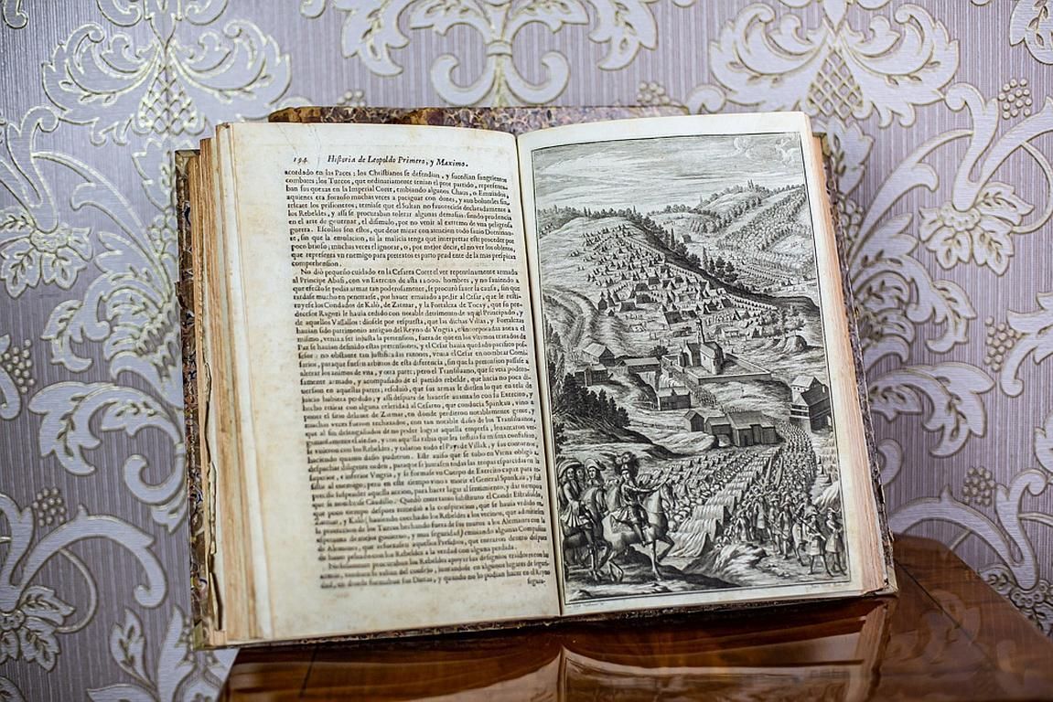 Antique Books Circa 1696, The Life Of Leopold I Hapsburg photo 1287.0