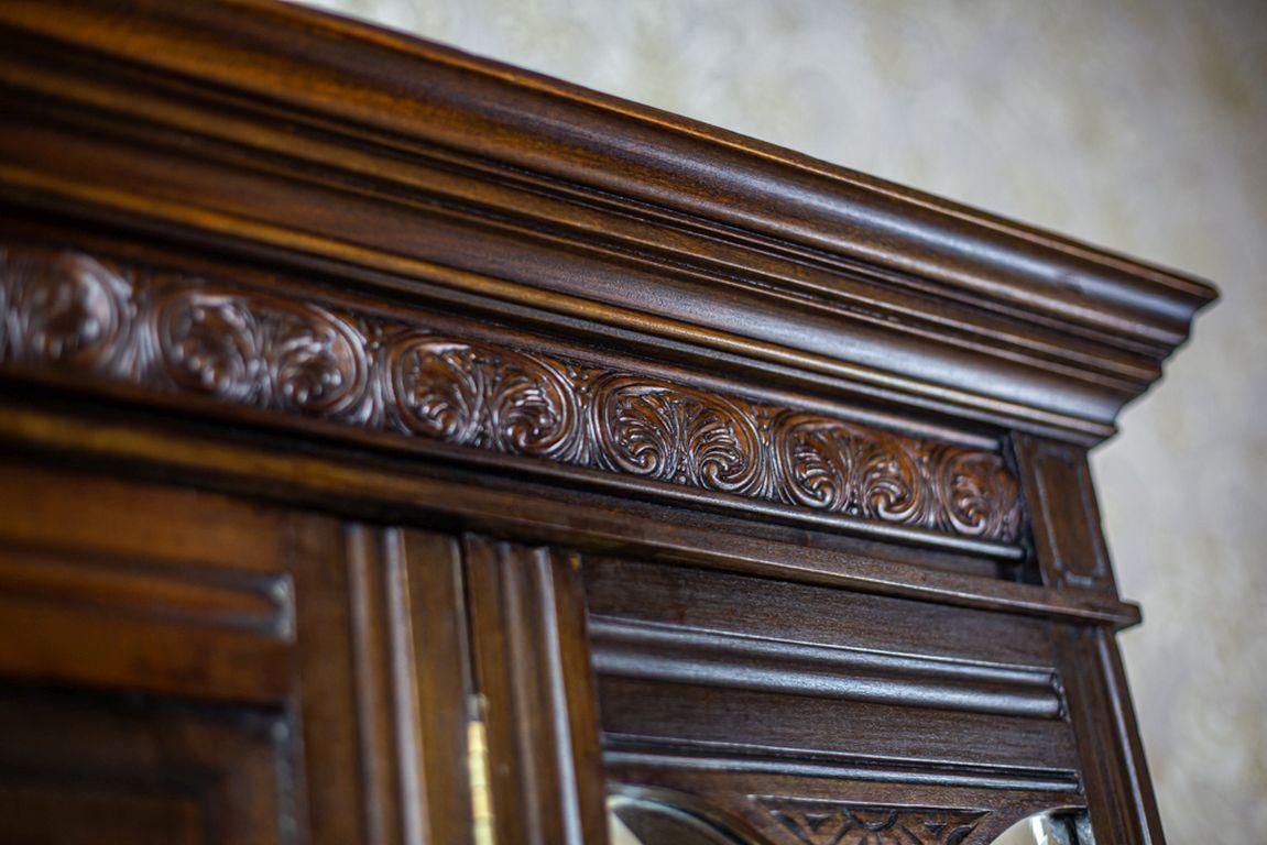 1802.0 Scandinavian Walnut Buffet In Dark Brown, Early 20th Century photo