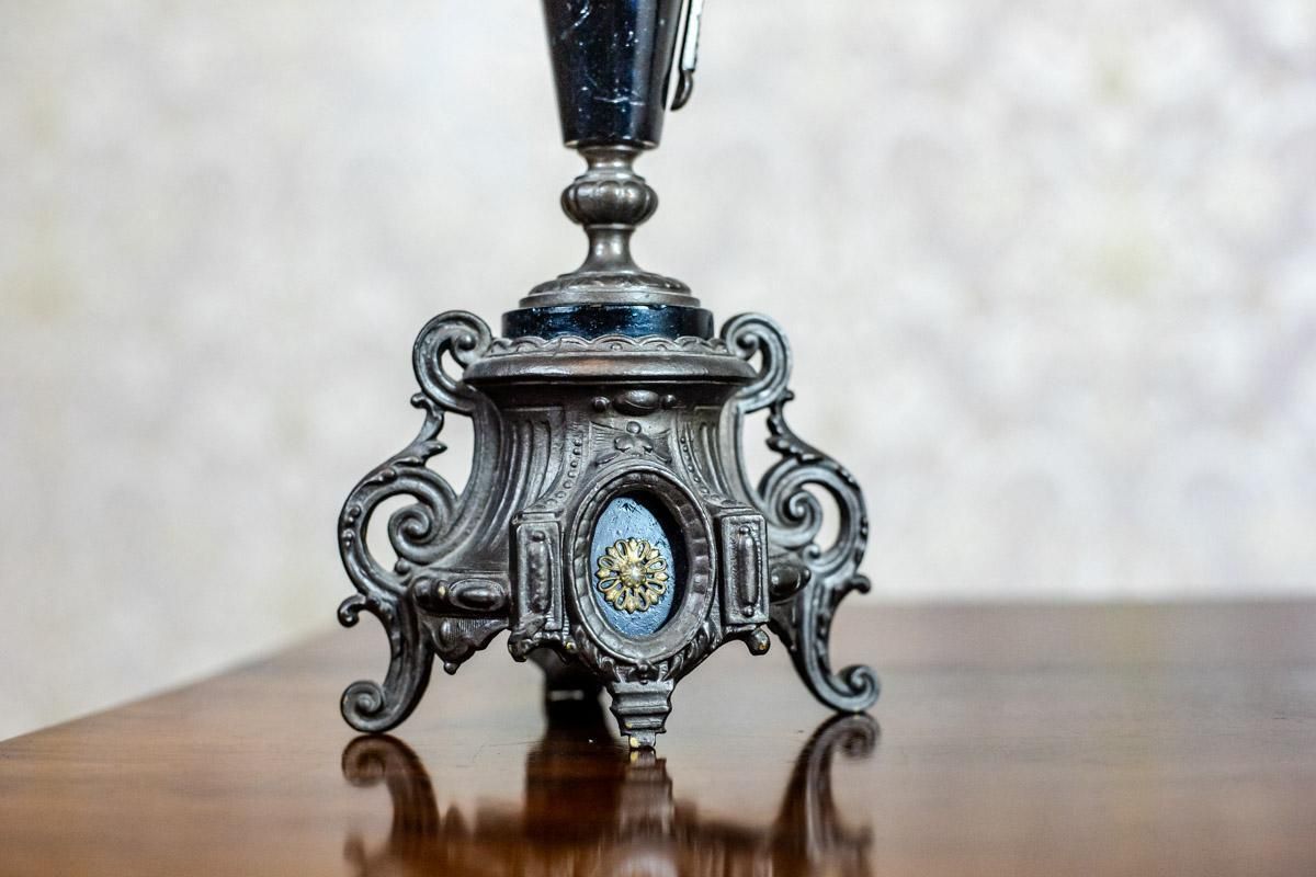 Pair Of 19th Century Four Armed Candelabras photo vintage